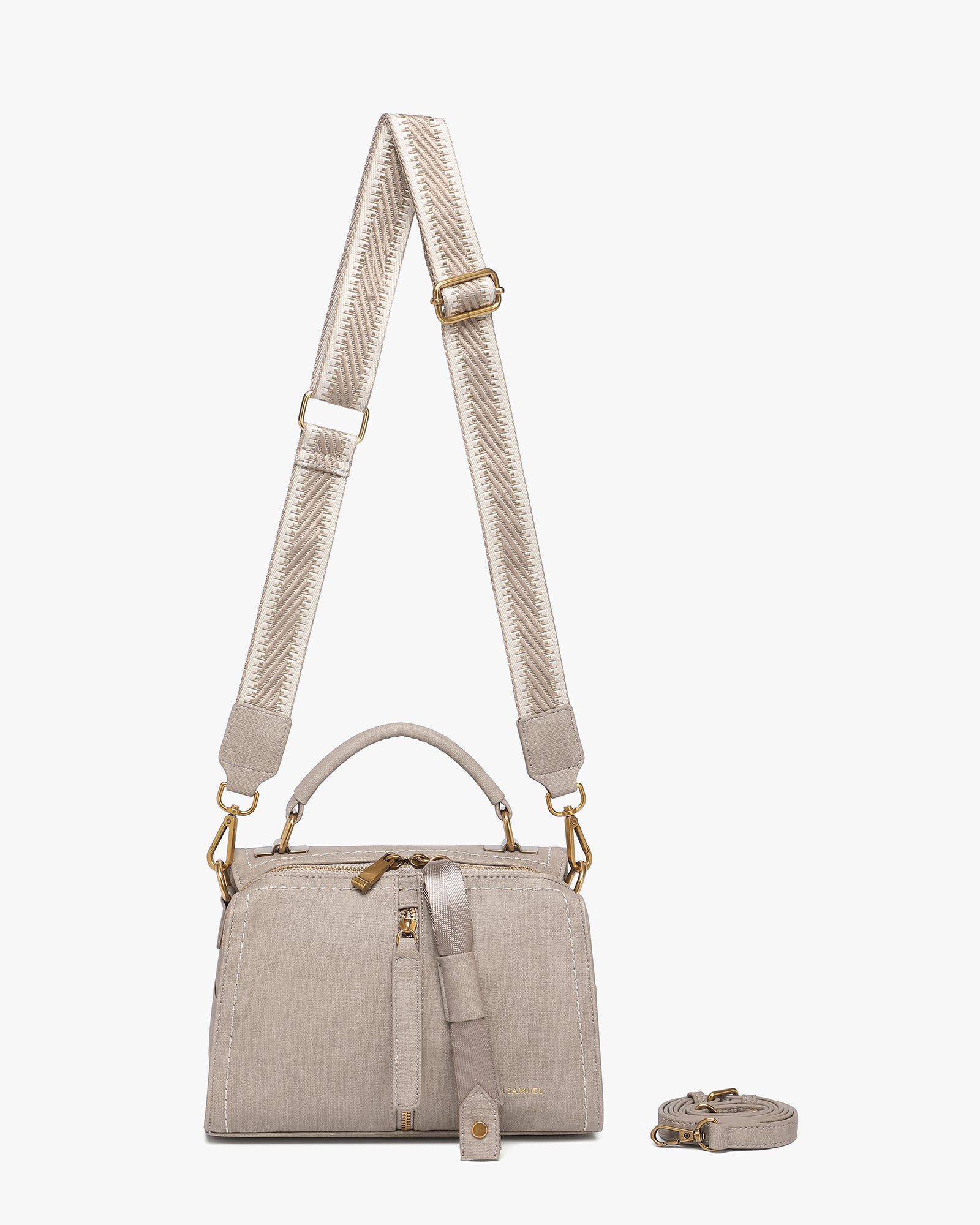 Jasmine Crossbody - Interchangeable Straps - Nude Rustic