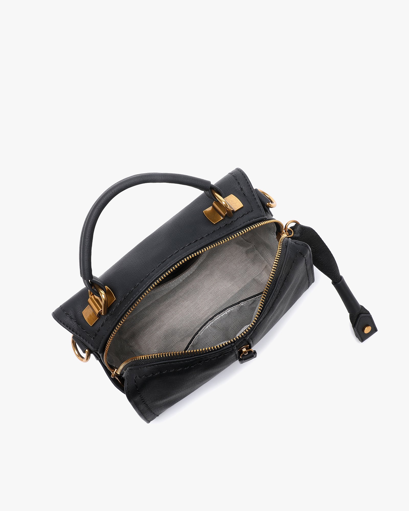 Jasmine Crossbody - Interchangeable Straps - Black Rustic