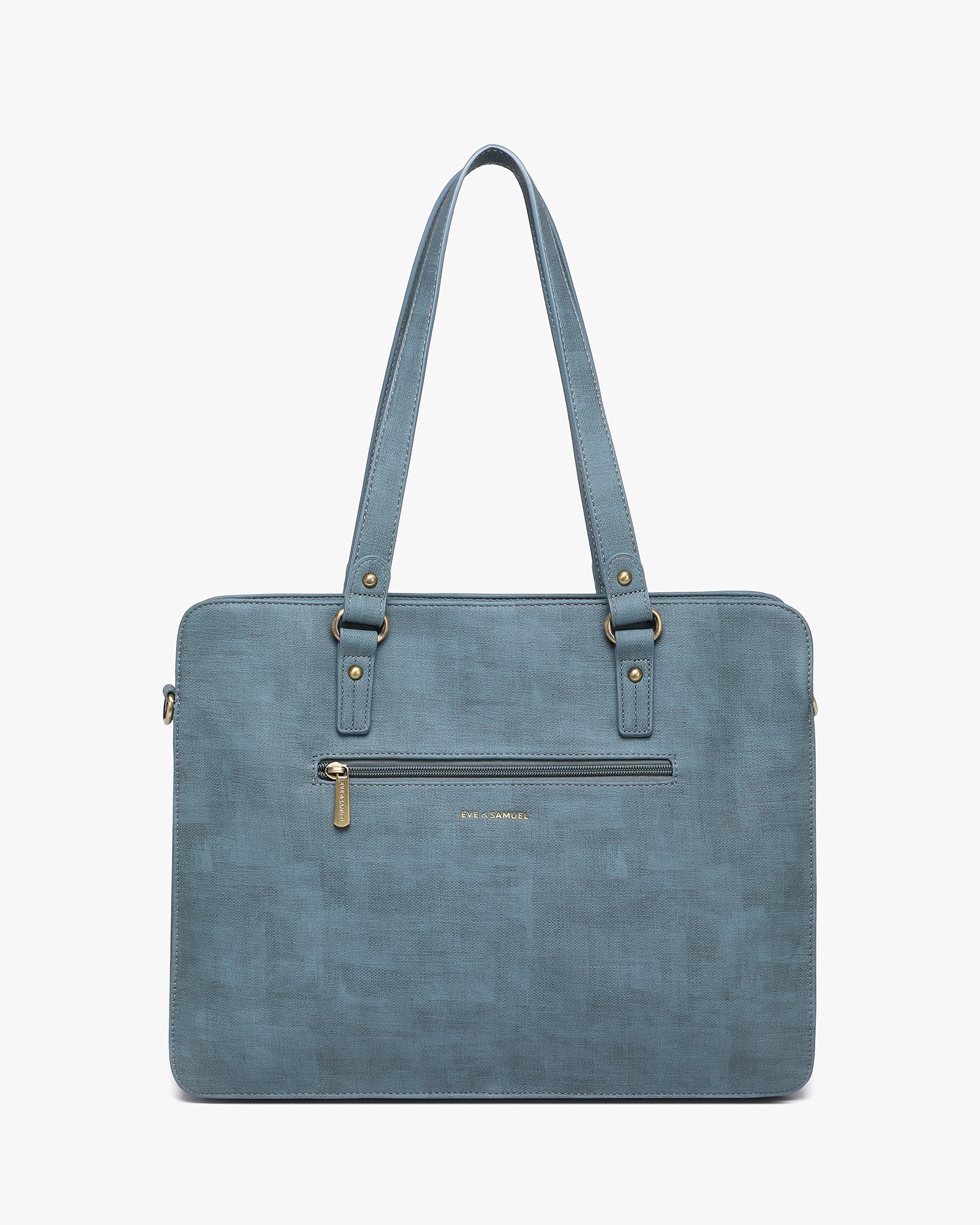 Isabella Iconic 2 Piece Set Laptop Tote - Fits up to 14" - Blue Rustic