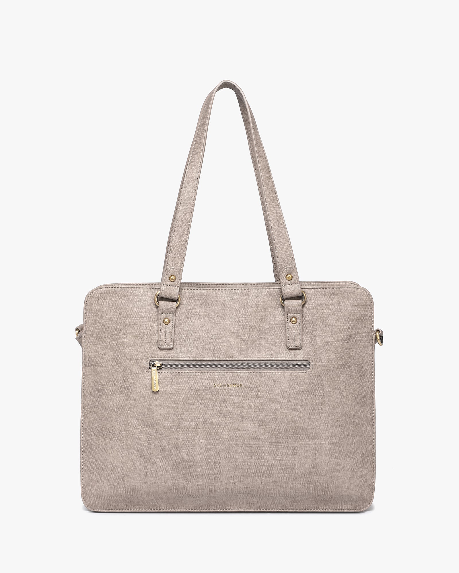 Isabella Iconic 2 Piece Set Laptop Tote - Fits up to 14" - Nude Rustic