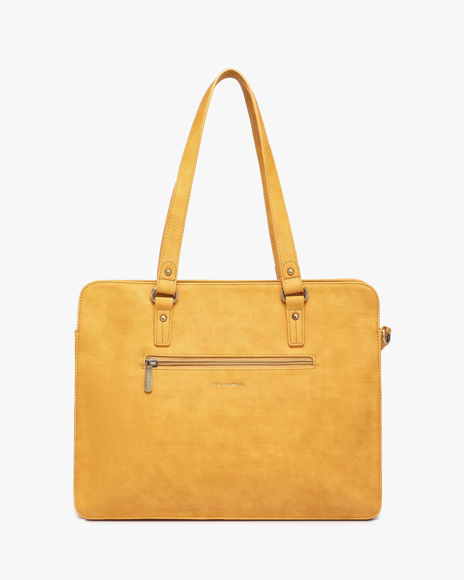 Isabella Iconic 2 Piece Set Laptop Tote - Fits up to 14" - Mustard Rustic