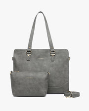 Isabella Iconic 2 Piece Set Laptop Tote - Fits up to 14" - Dark Gray Rustic