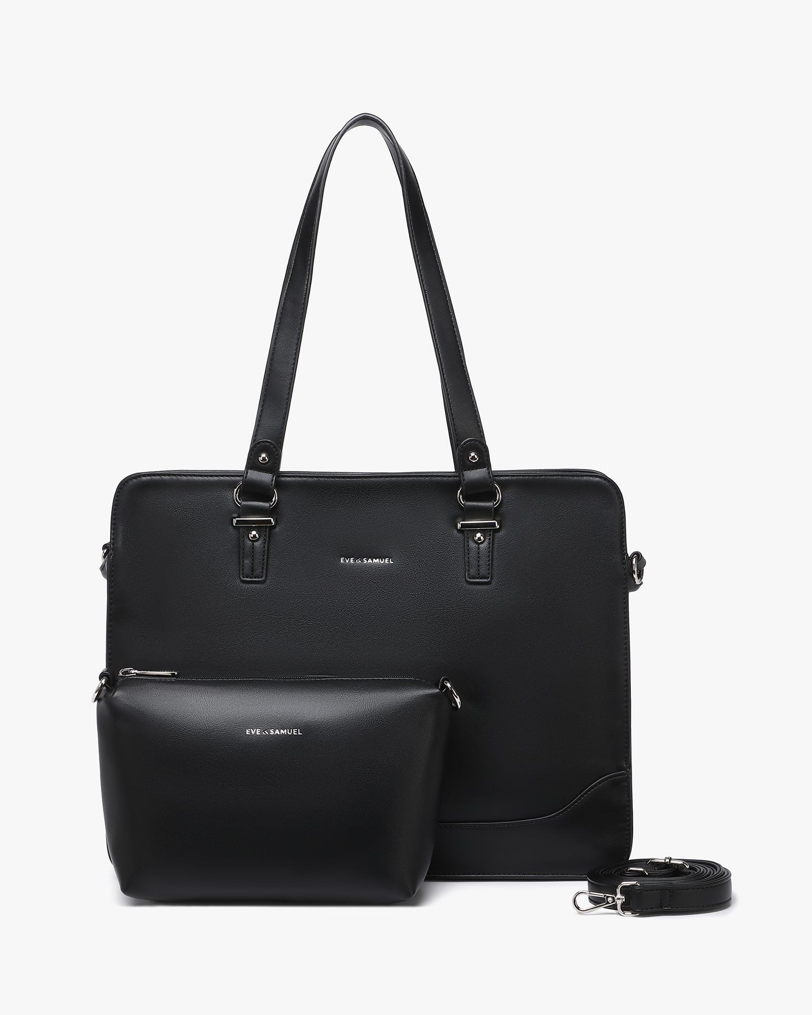 Isabella Iconic 2 Piece Set Laptop Tote - Fits up to 14" - Black