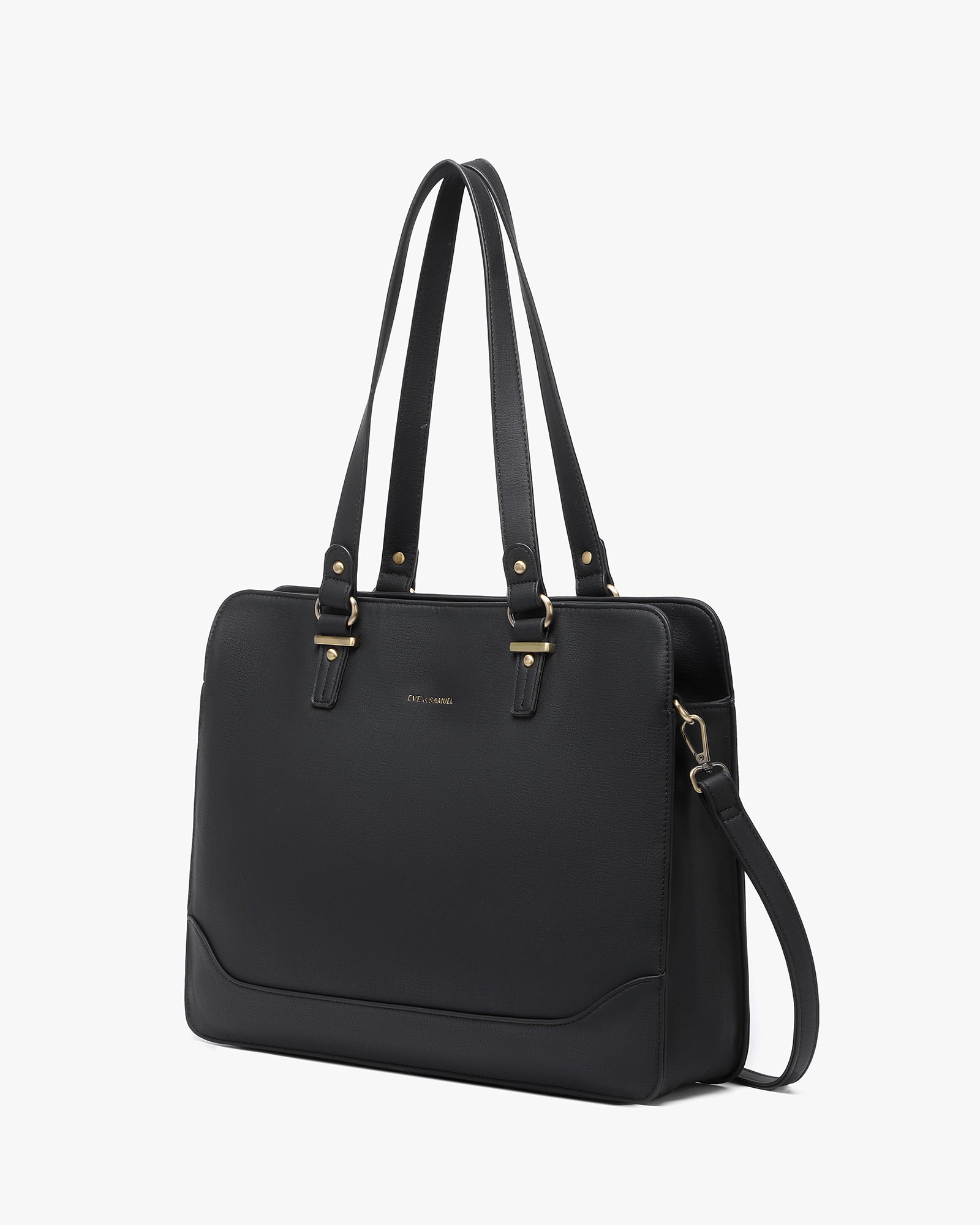 Isabella Iconic 2 Piece Set Laptop Tote - Fits up to 14" - Black Rustic