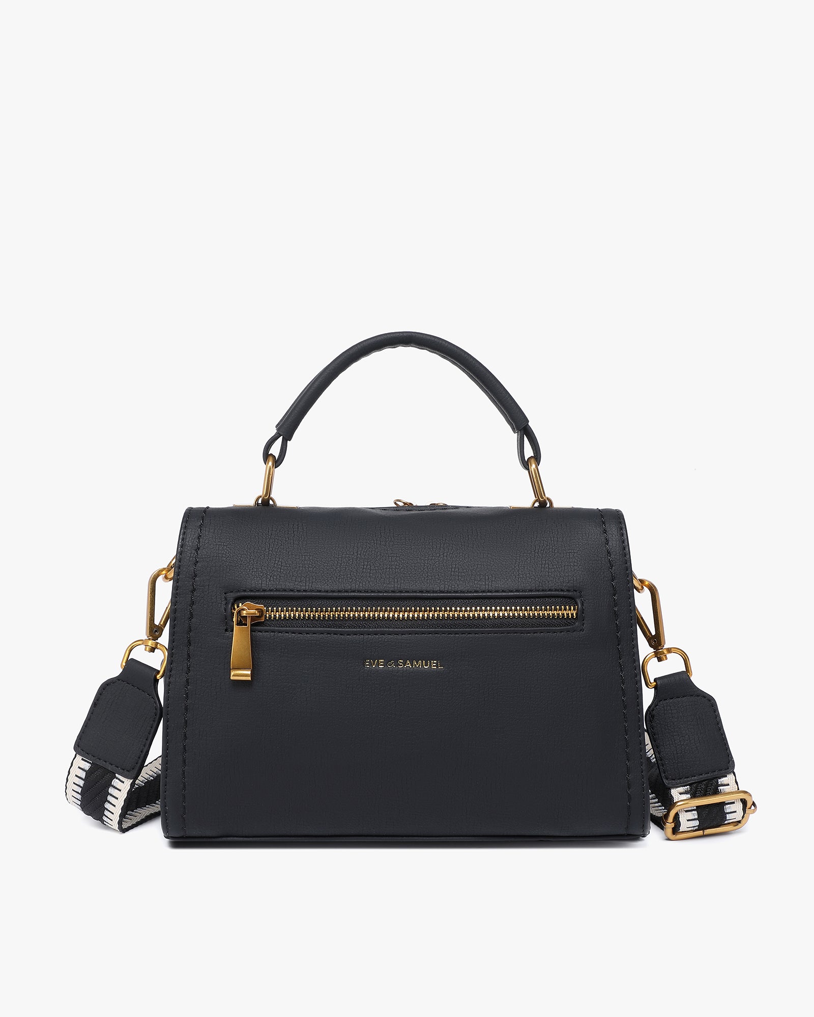 Jasmine Crossbody - Interchangeable Straps - Black Rustic