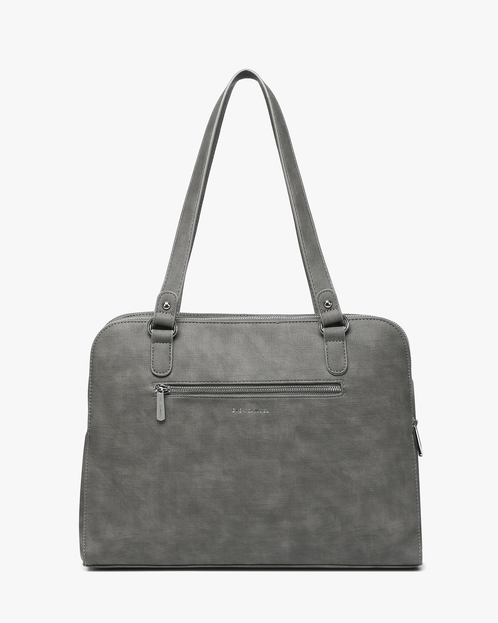 Victoria Iconic Laptop Tote - Fits up to 14" - Dark Gray Rustic