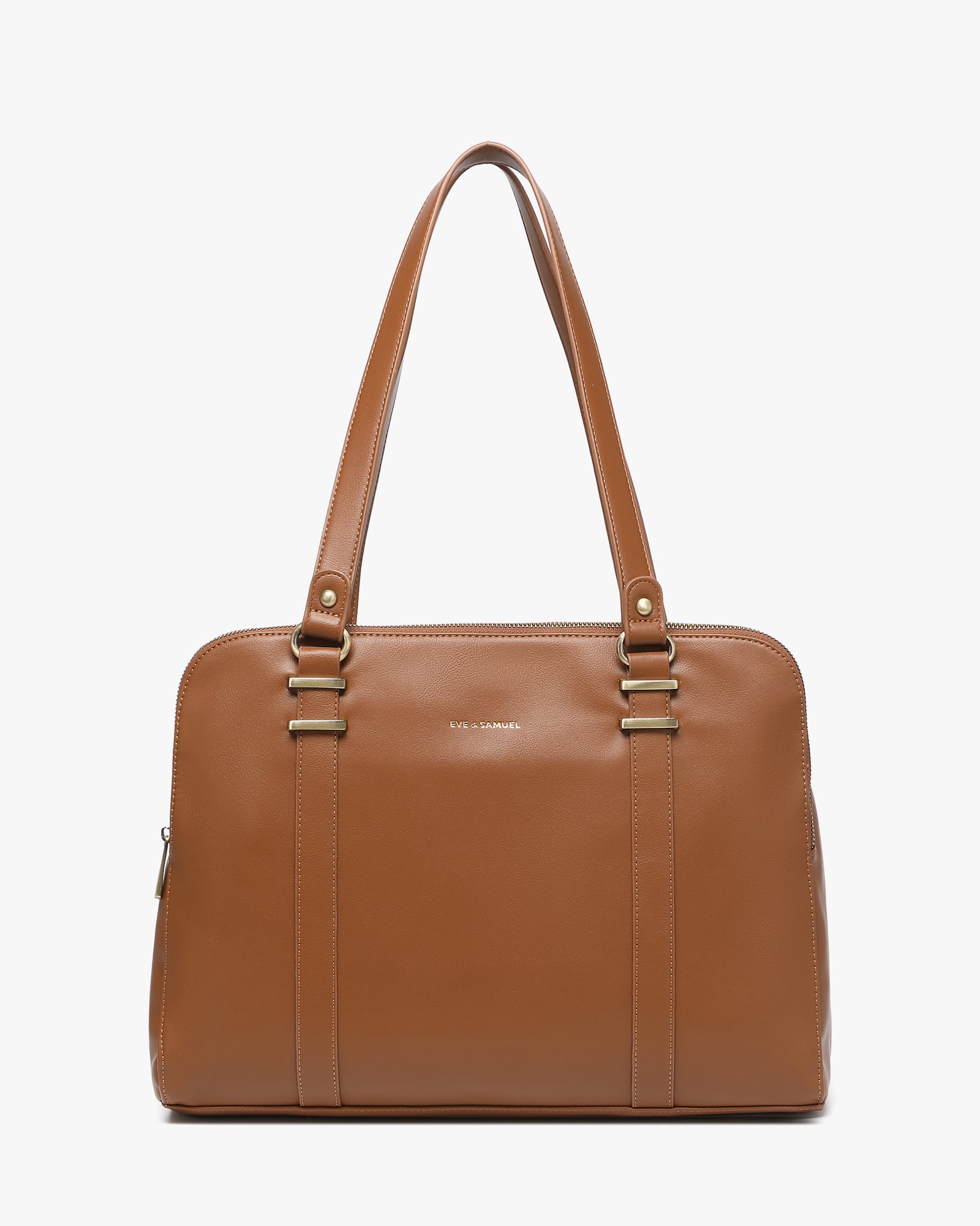 Victoria Iconic Laptop Tote - Fits up to 14" - Camel