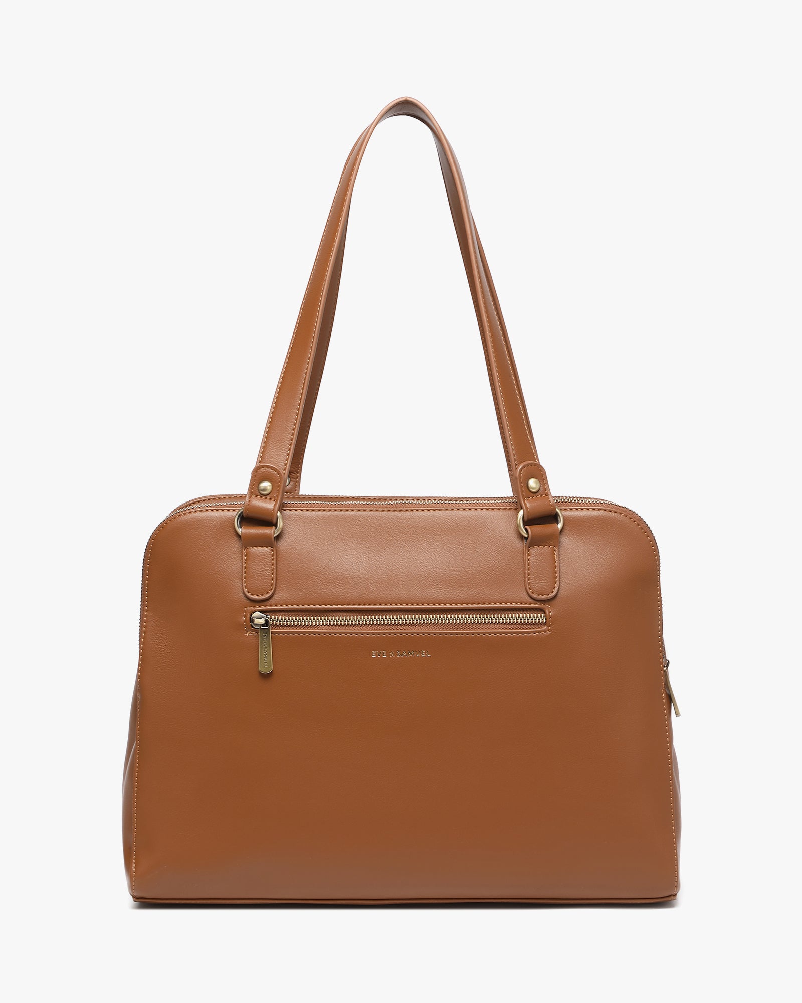Victoria Iconic Laptop Tote - Fits up to 14" - Camel