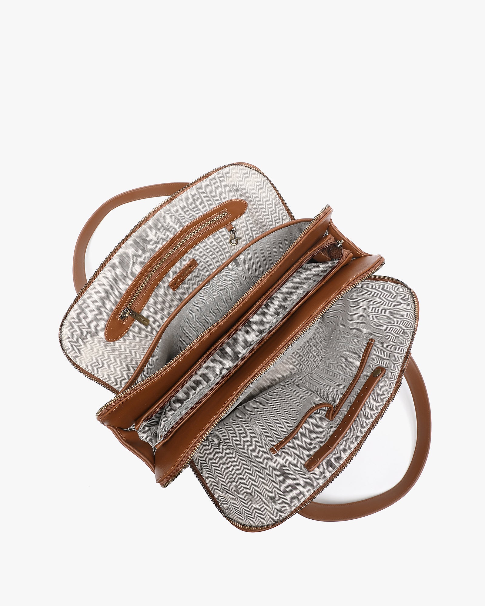 Victoria Iconic Laptop Tote - Fits up to 14" - Camel