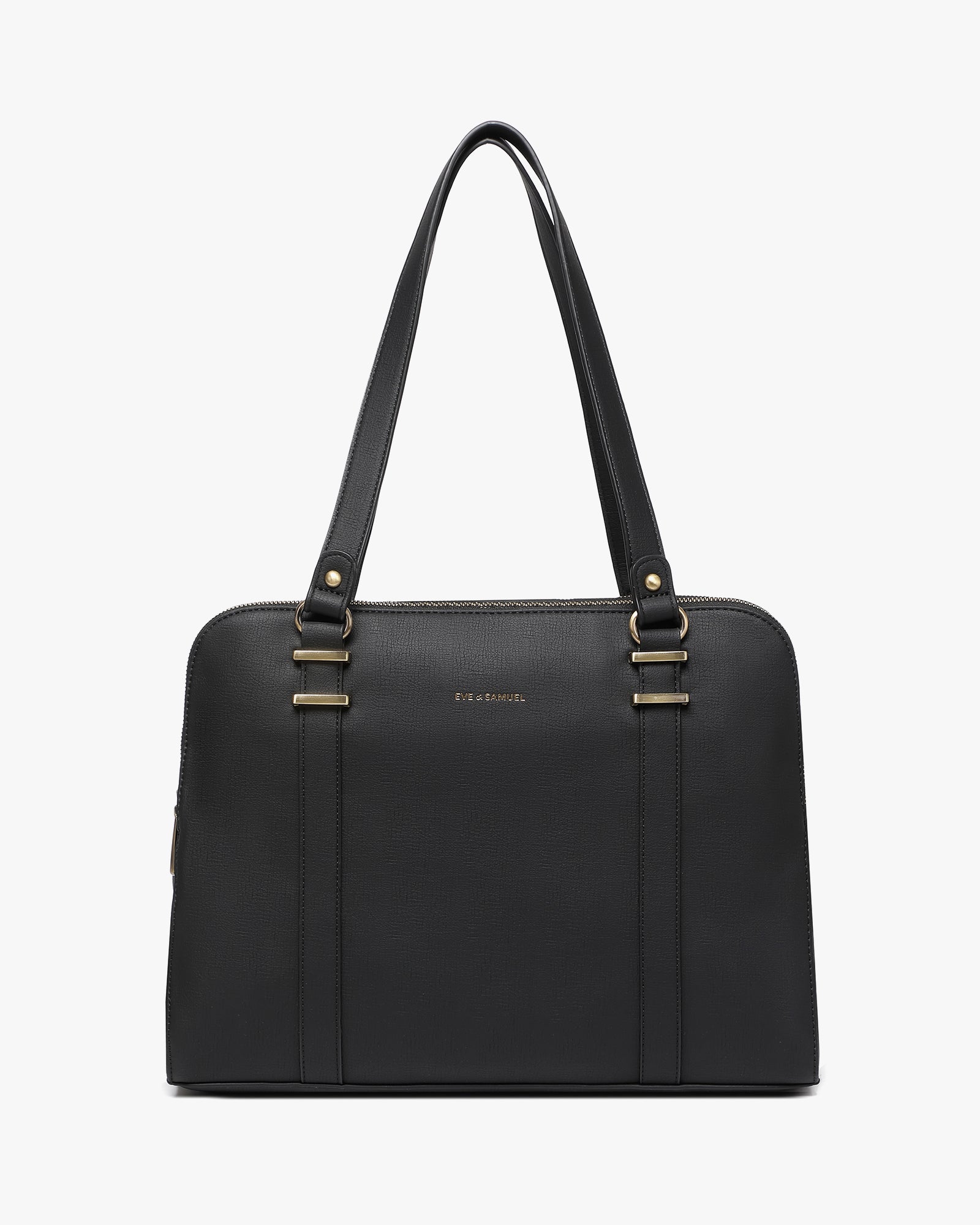 Victoria Iconic Laptop Tote - Fits up to 14" - Black Rustic