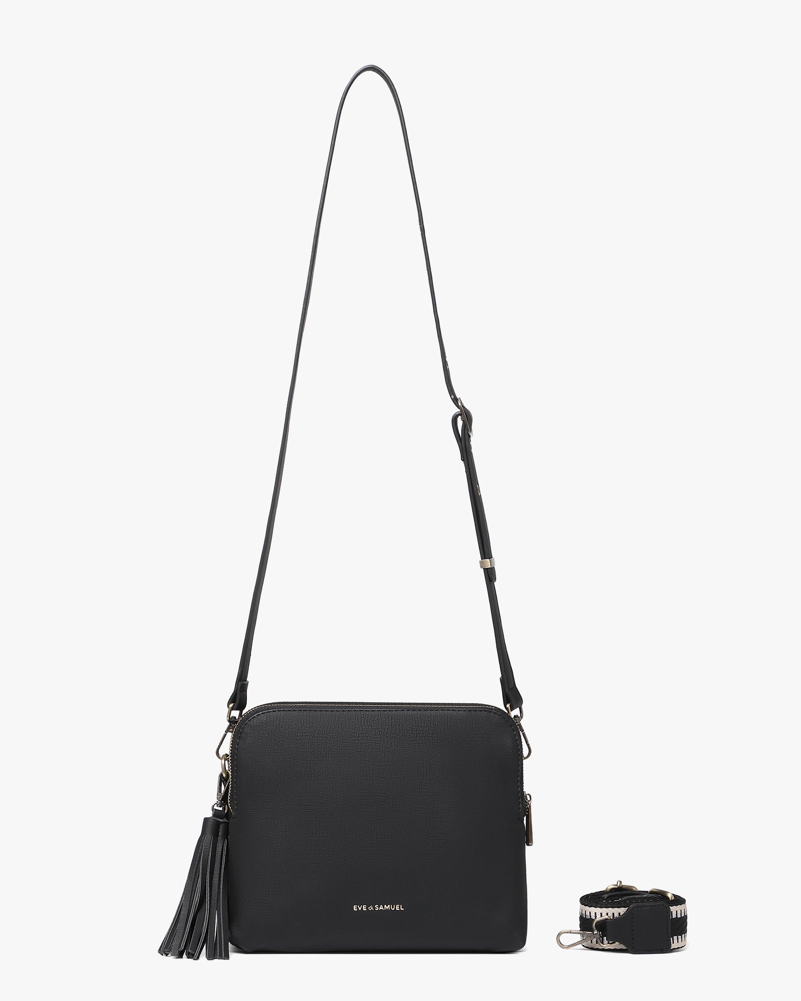 Clara Timeless Crossbody - Black Rustic
