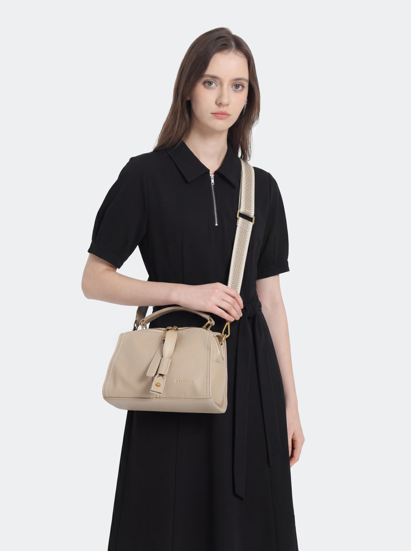 Jasmine Crossbody - Interchangeable Straps - Khaki