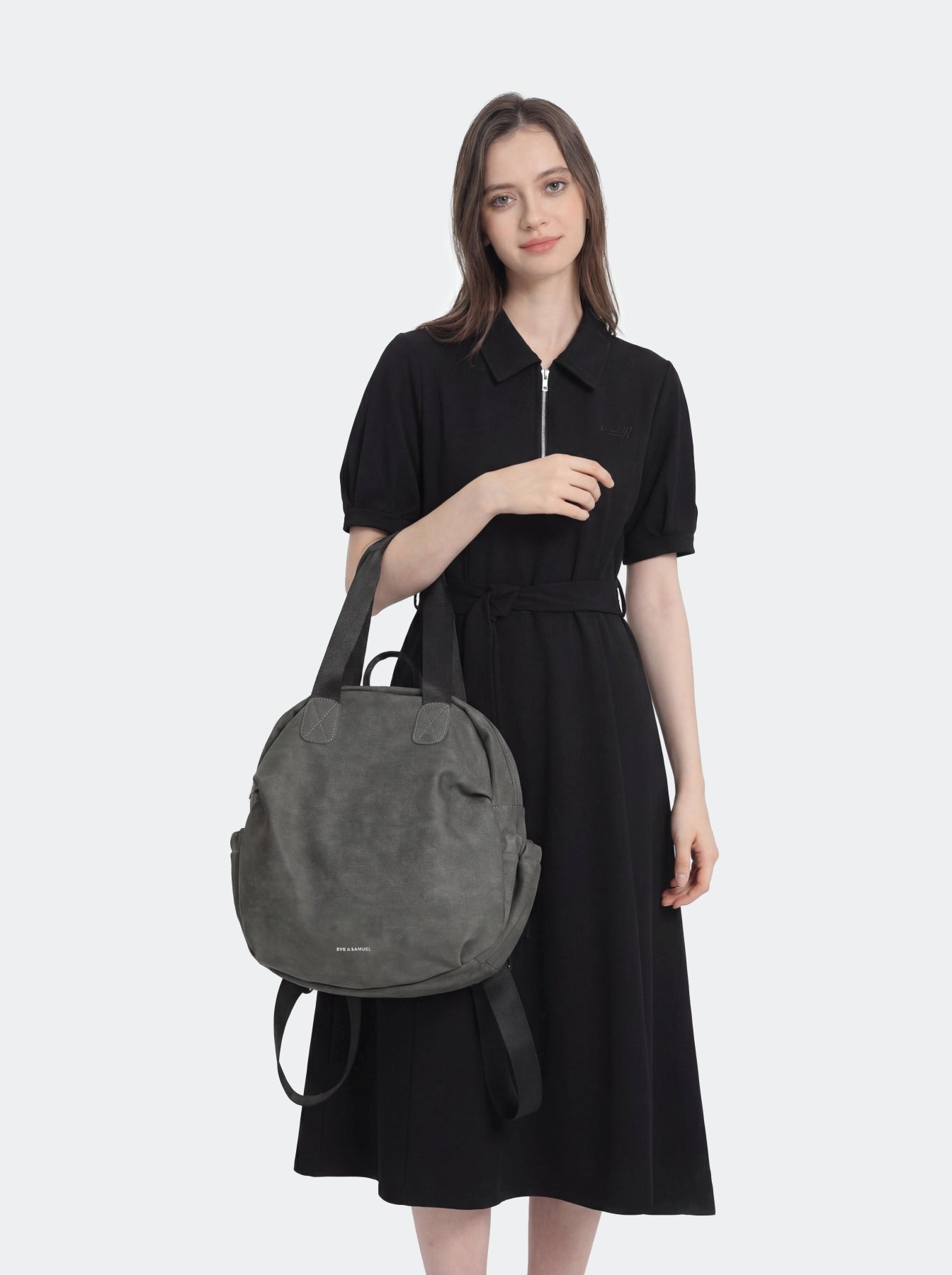 Ruby Multi-Functional Laptop Backpack - Fits up to 15.6" - Dark Gray Rustic