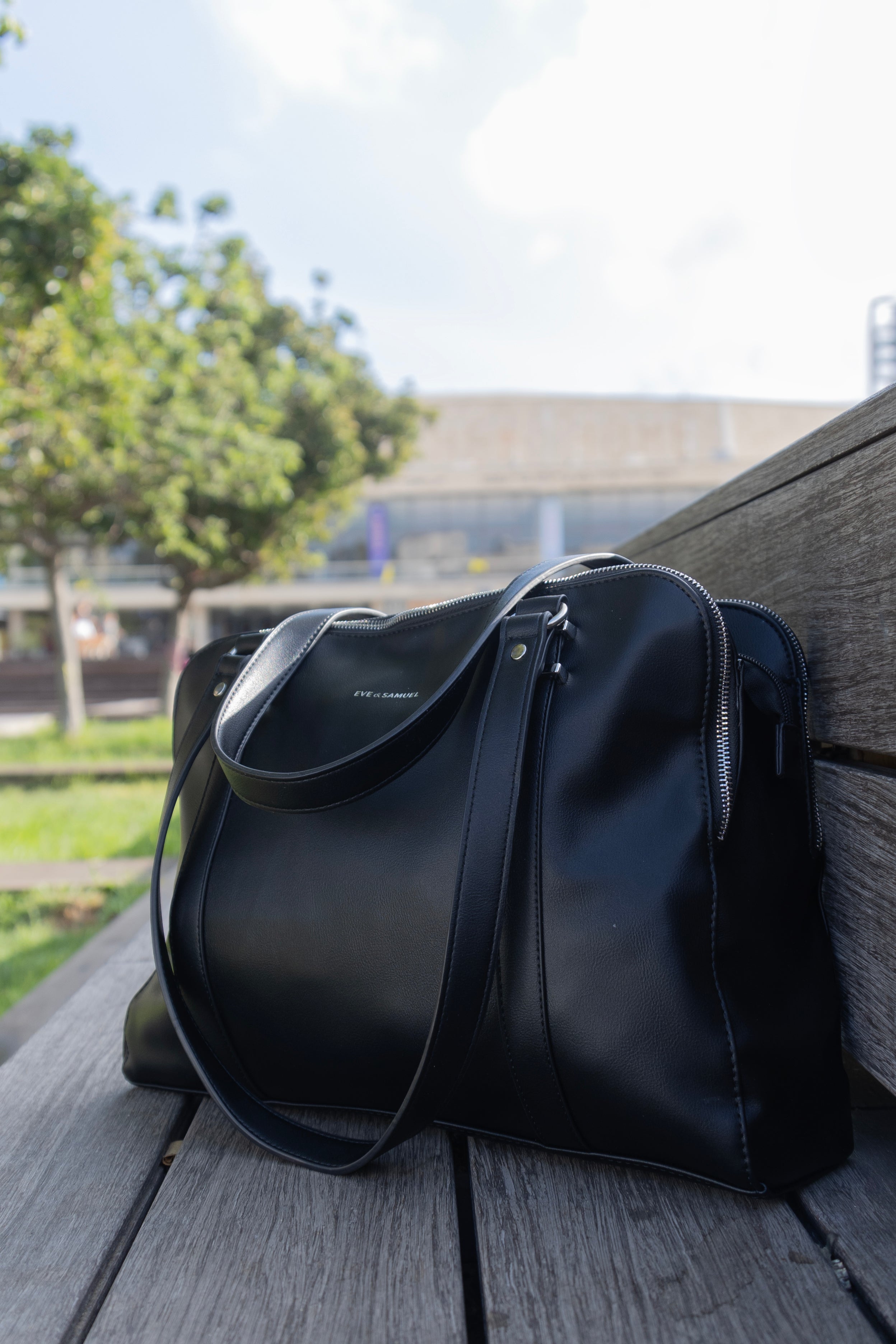 Victoria Iconic Laptop Tote - Fits up to 14" - Black