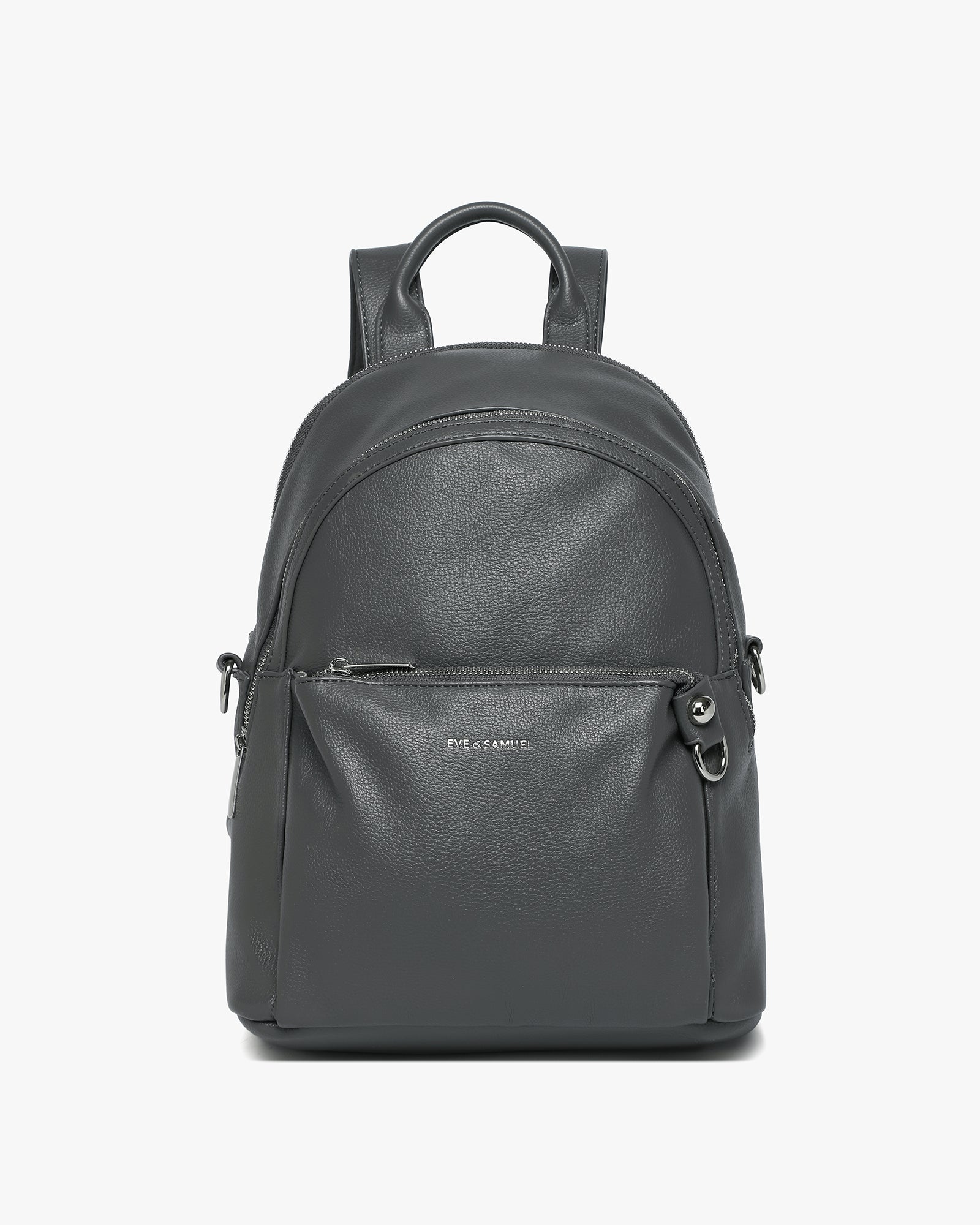 Diana Convertible Backpack - Pebbled Dark Gray