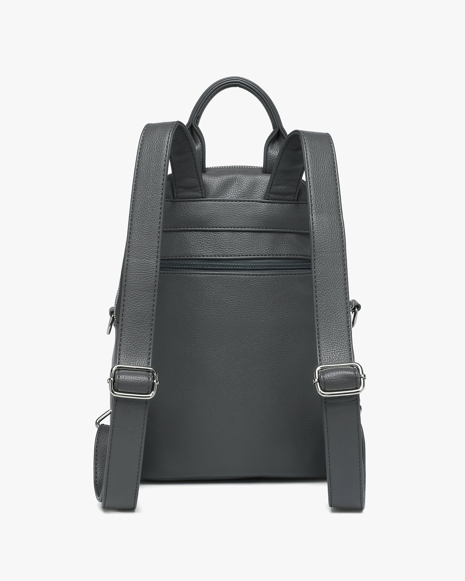 Diana Convertible Backpack - Pebbled Dark Gray