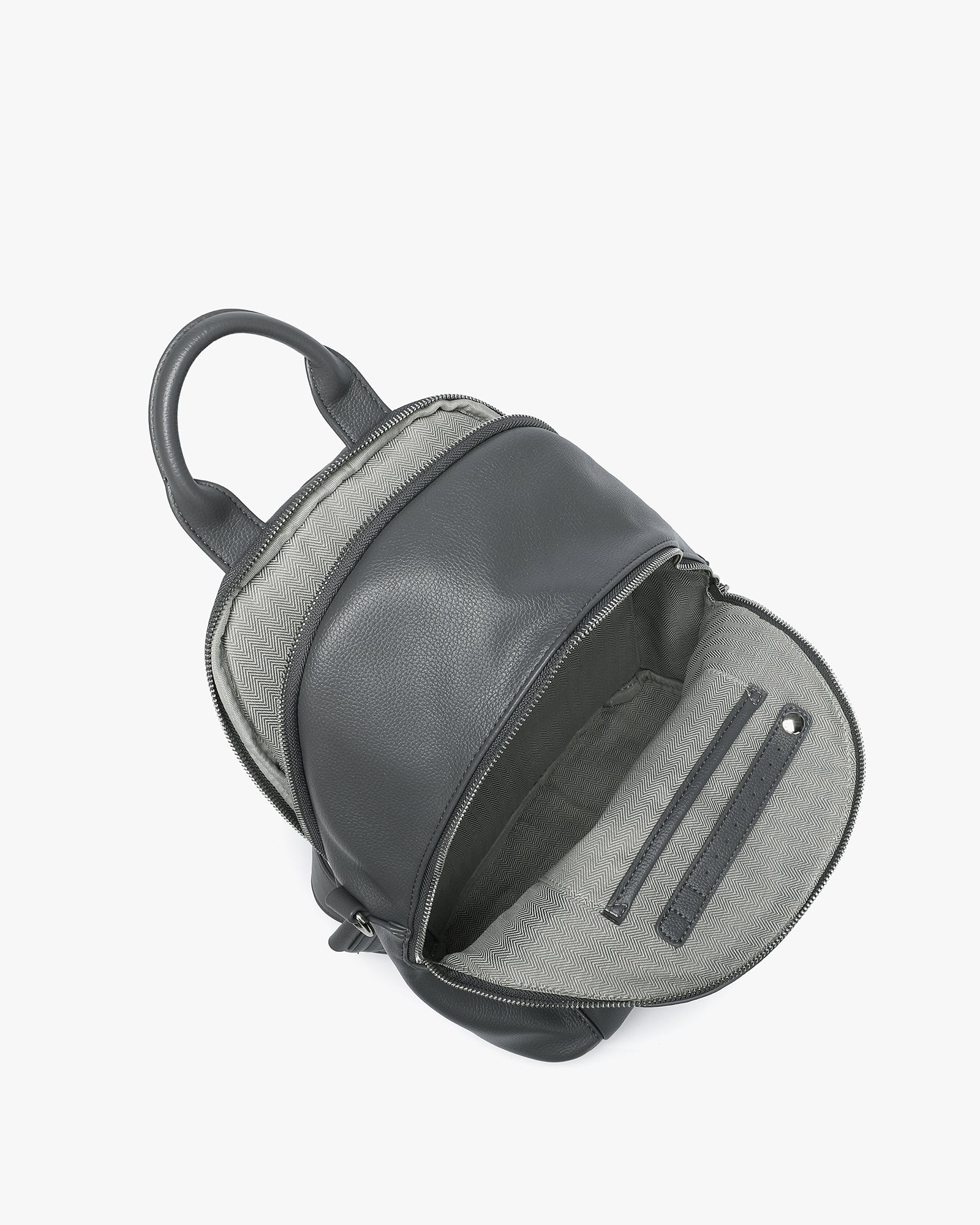 Diana Convertible Backpack - Pebbled Dark Gray