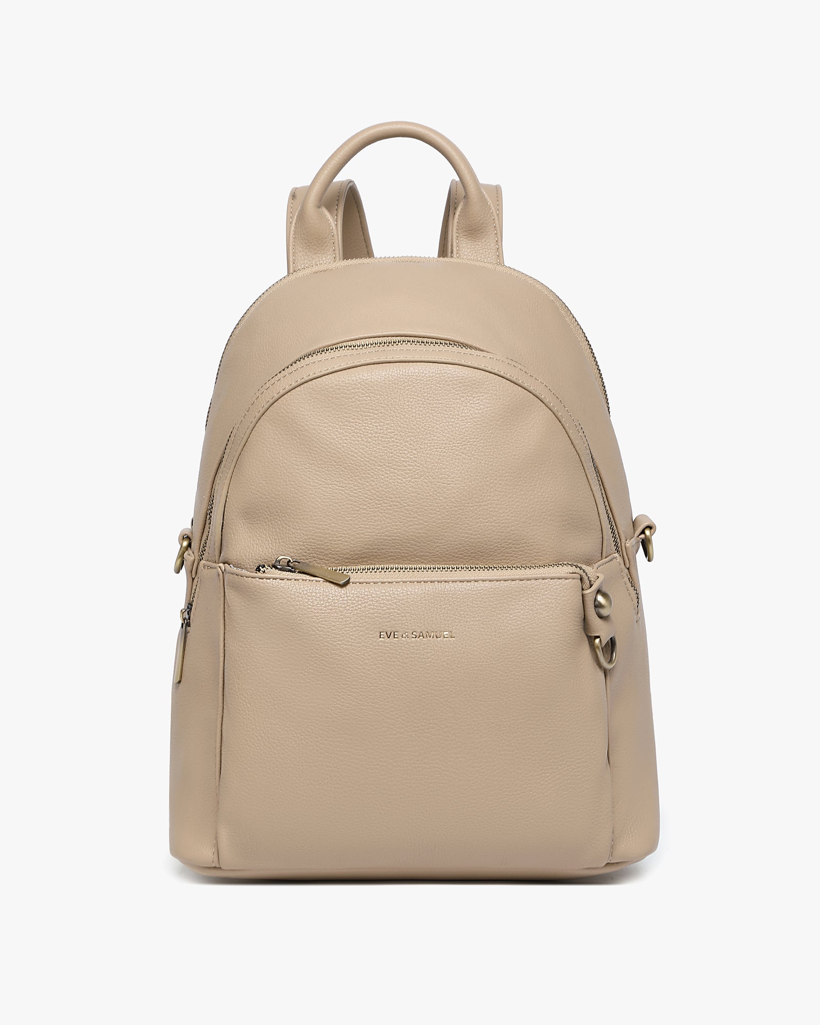 Diana Convertible Backpack - Pebbled Khaki