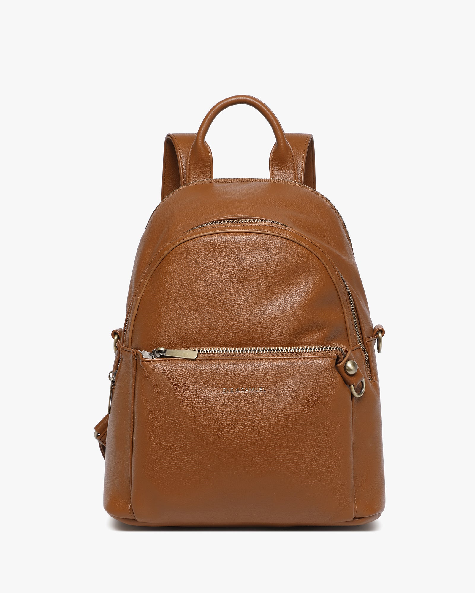 Diana Convertible Backpack - Pebbled Brown