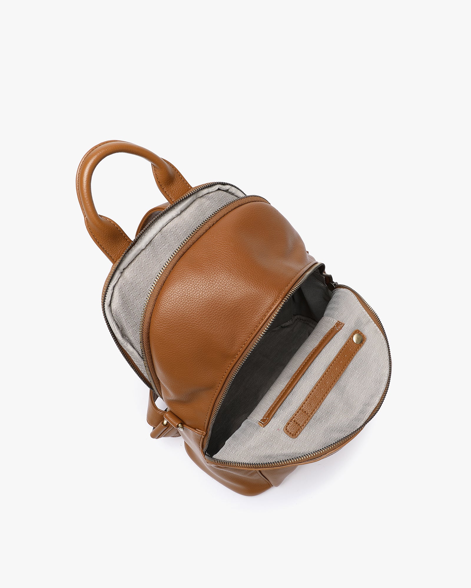Diana Convertible Backpack - Pebbled Brown