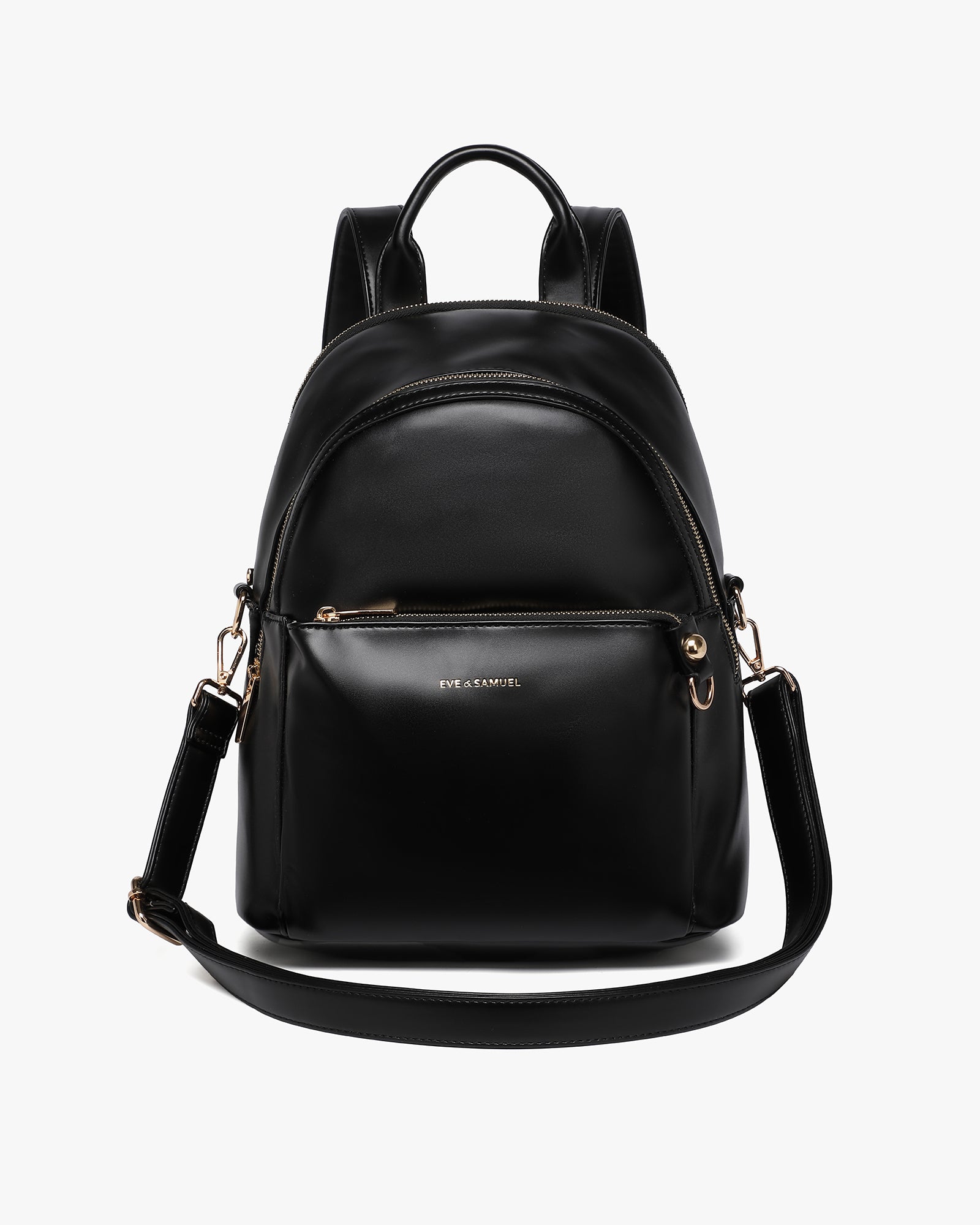 Diana Convertible Backpack - Polished Black