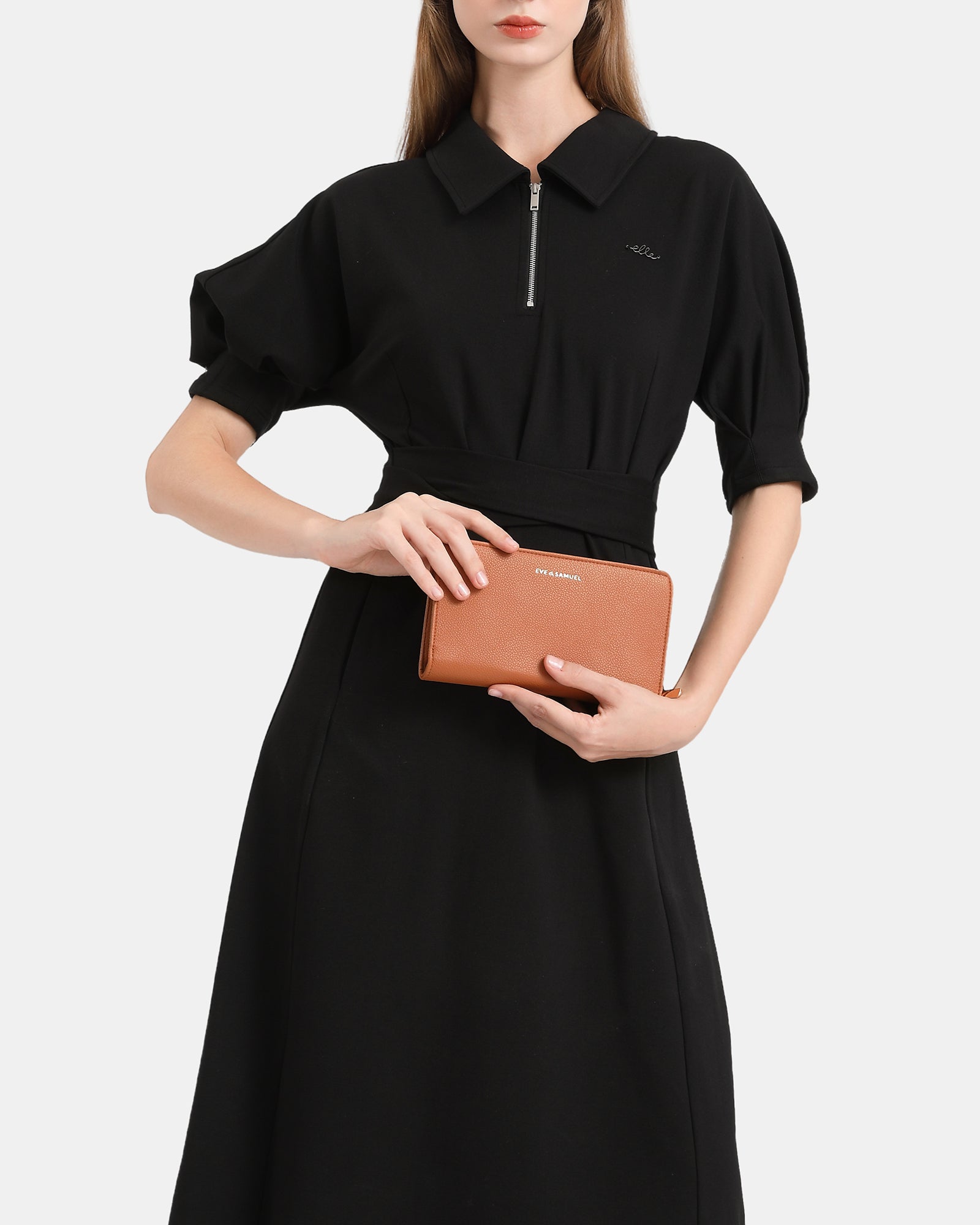 Anna Crossbody Wallet - Brown