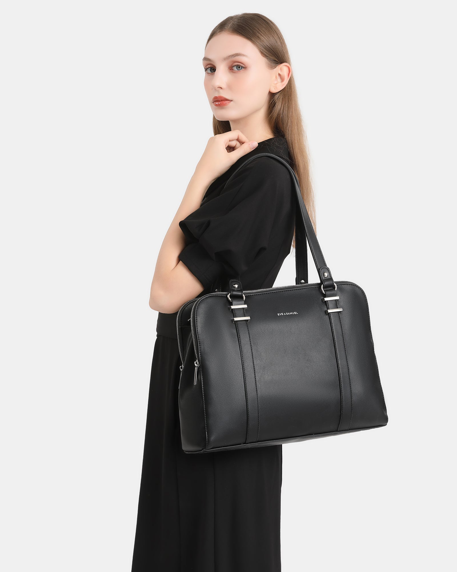 Victoria Iconic Laptop Tote - Fits up to 14" - Dots