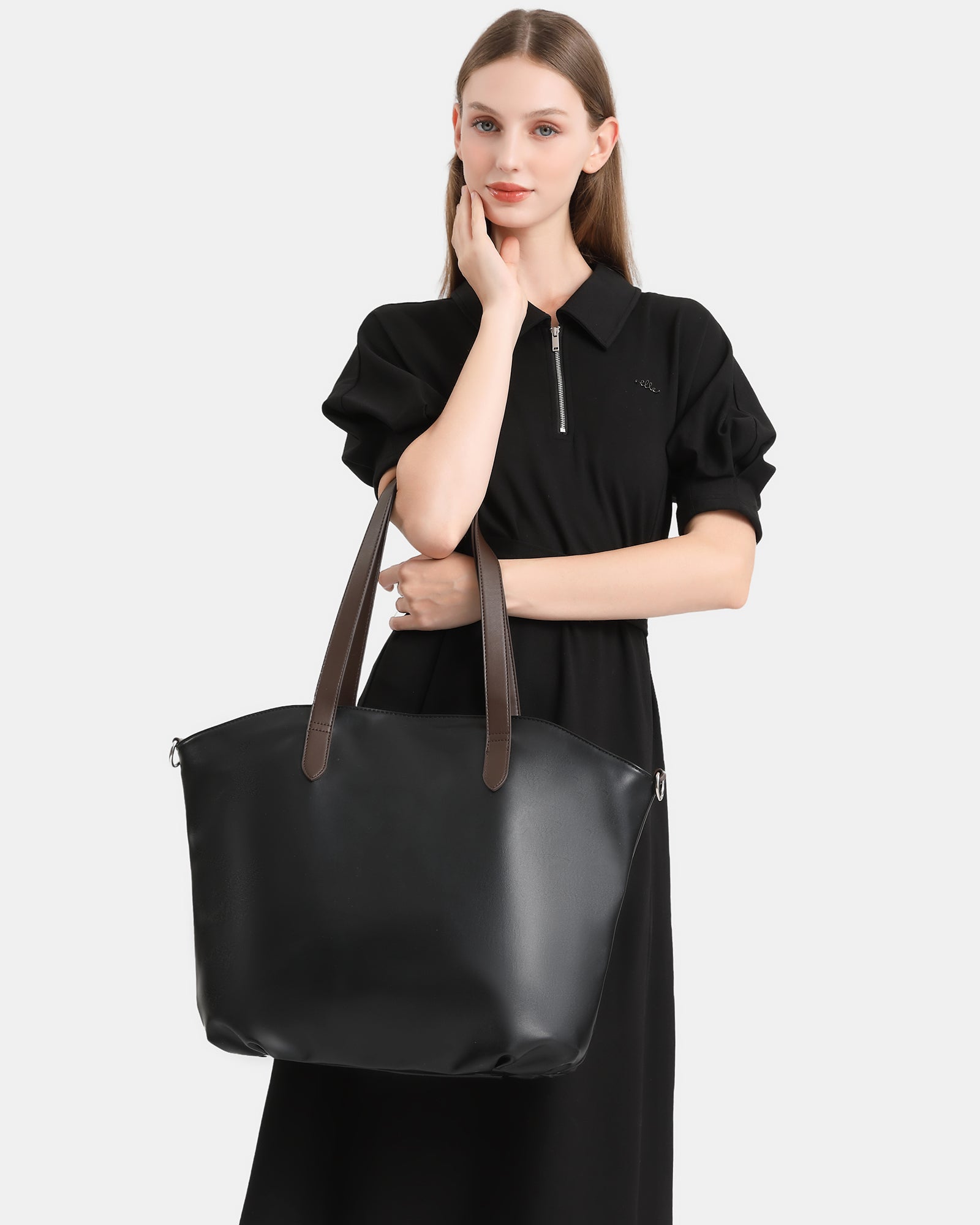 Florence Classic Laptop Tote - Fits up to 17.3" - Brown