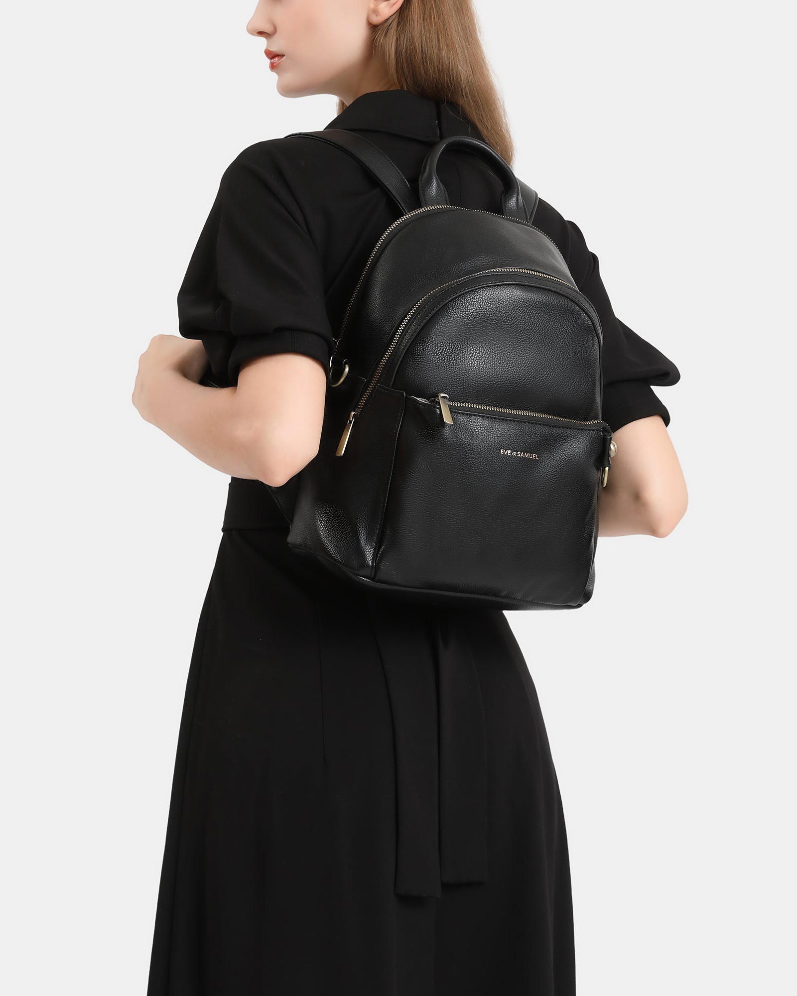 Diana Convertible Backpack - Polished Black