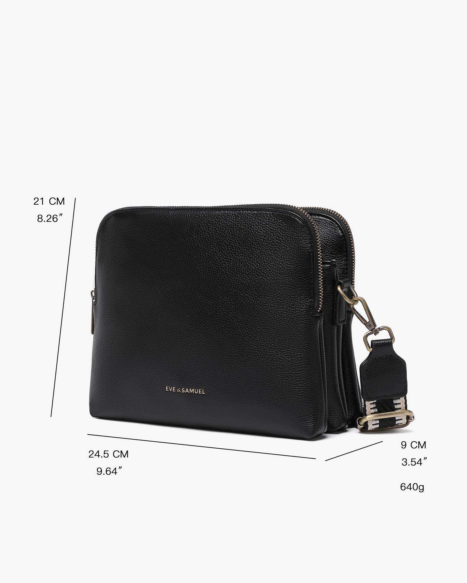 Clara Timeless Crossbody - Matte Brown