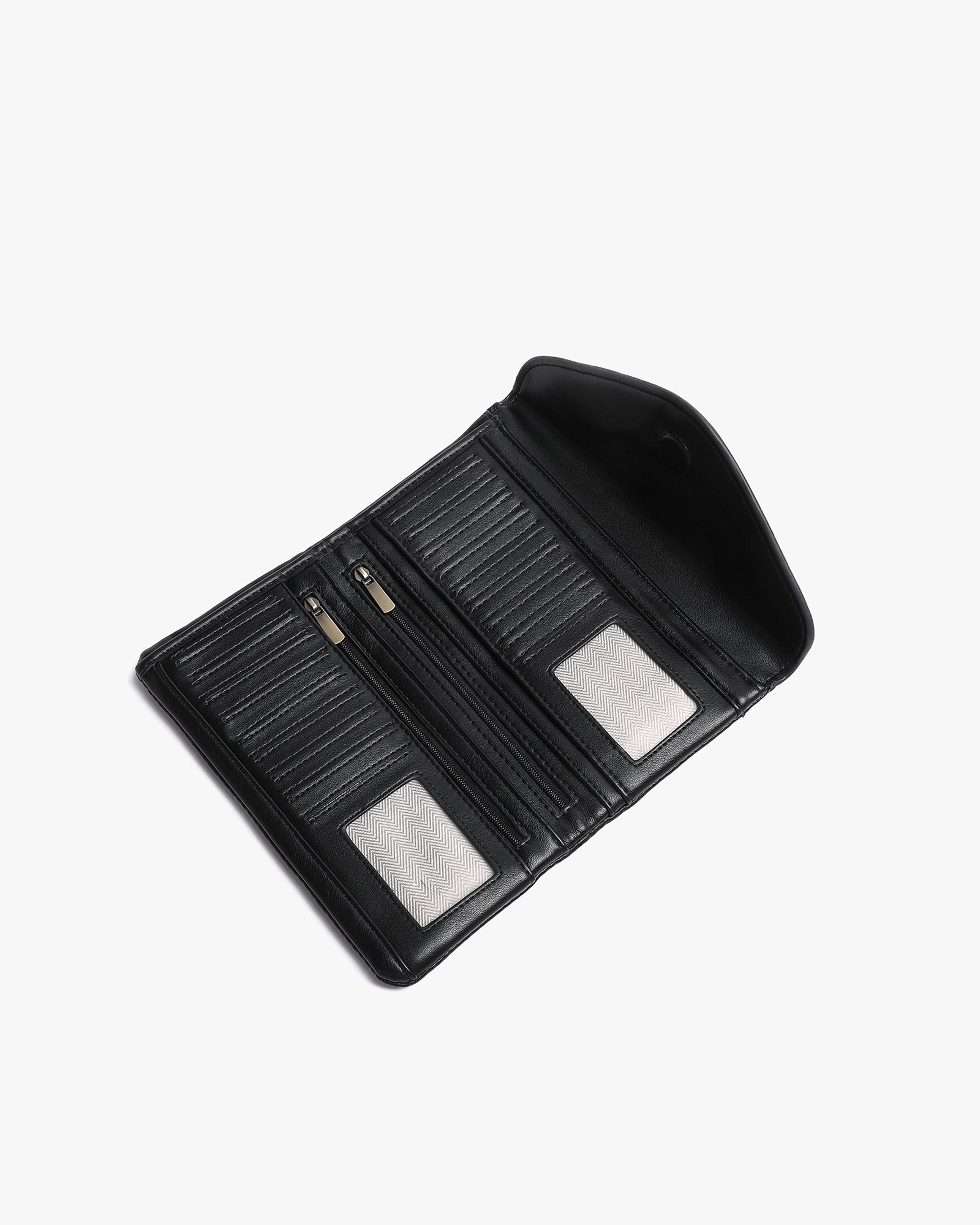 Sophia Iconic Large Wallet - Matte Black