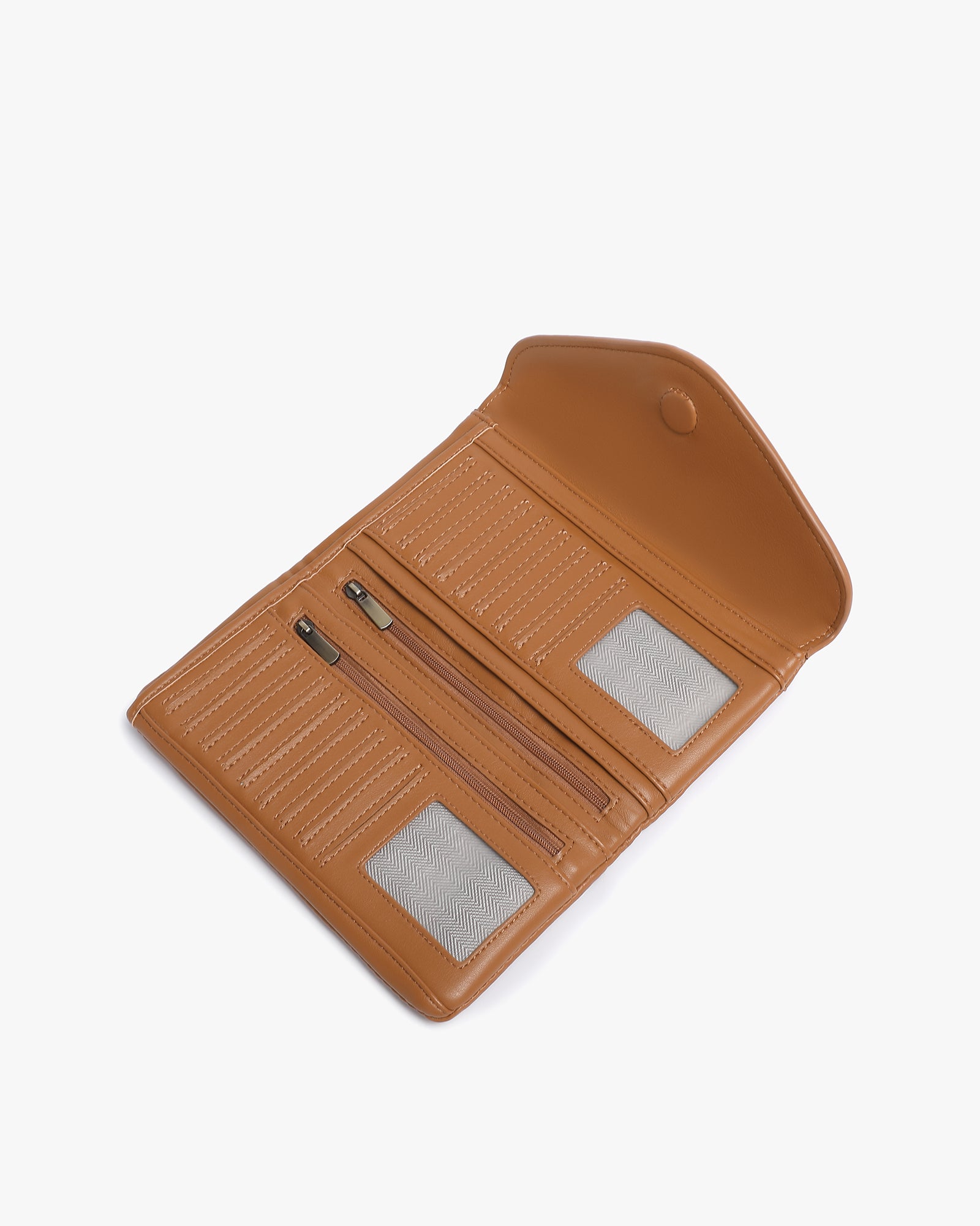 Sophia Iconic Large Wallet - Matte Brown