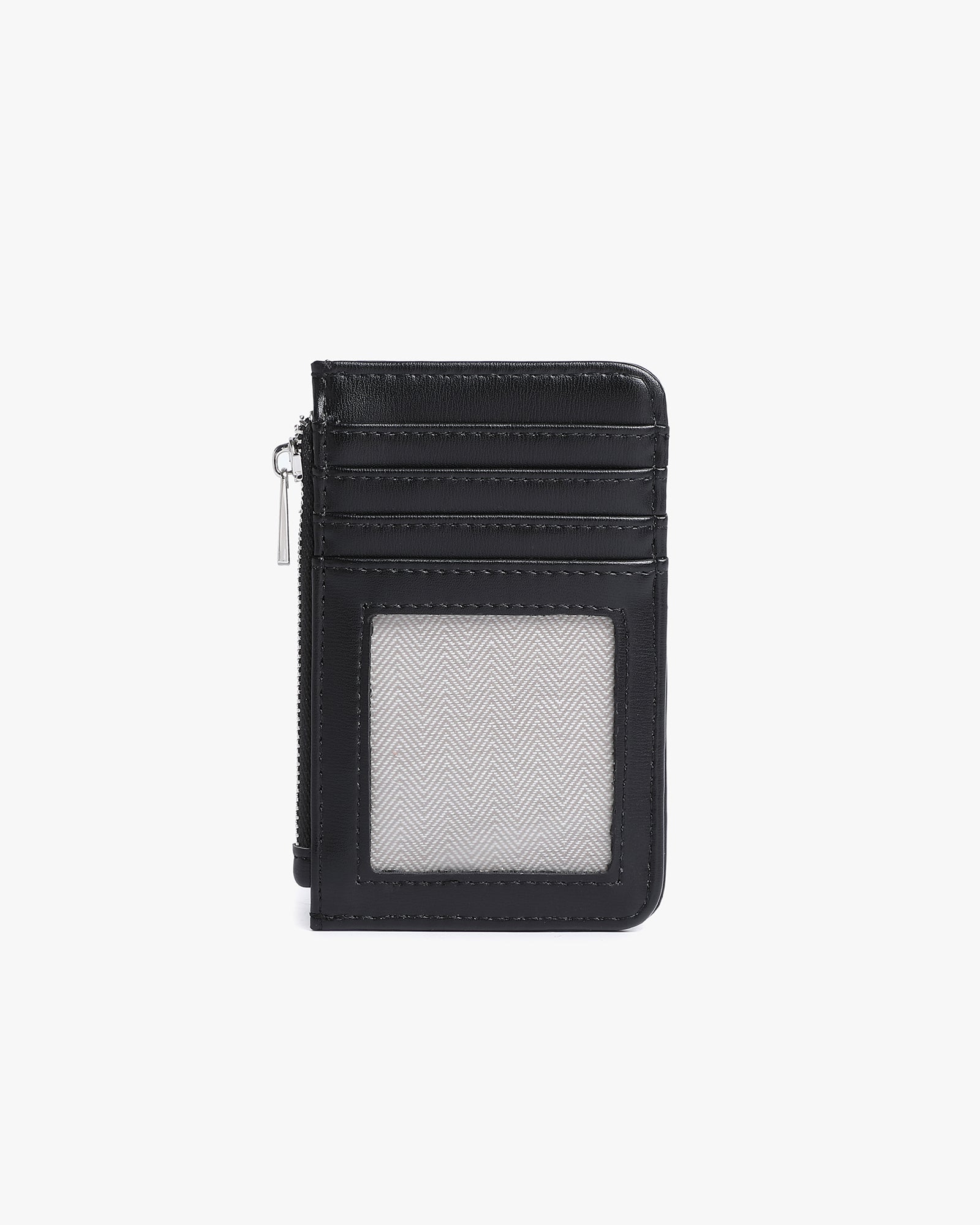 Rose Timeless Mini Wallet - Black Saffiano