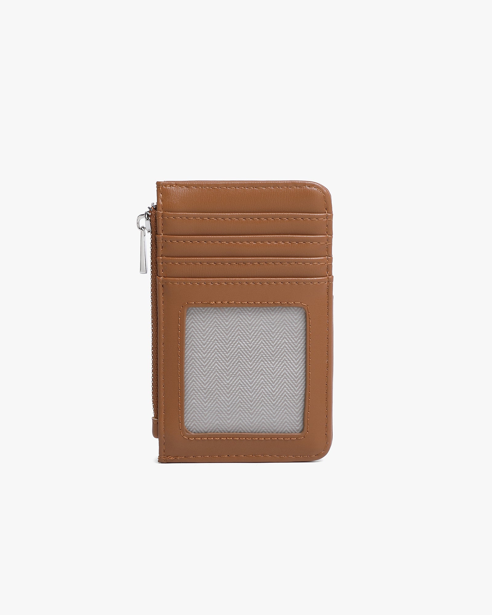 Rose Timeless Mini Wallet - Brown Saffiano