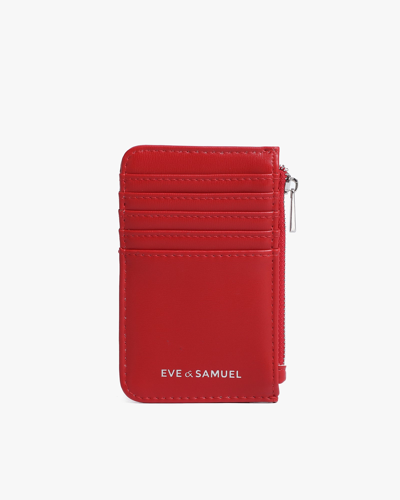 Rose Timeless Mini Wallet - Red Saffiano