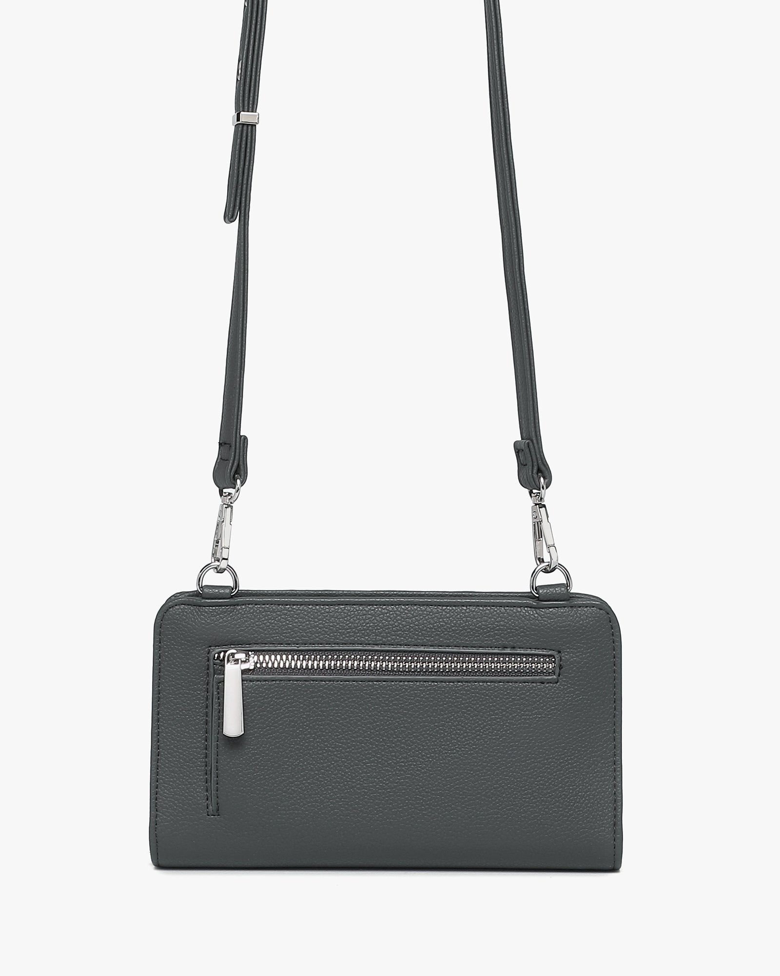 Anna Crossbody Wallet - Dark Gray