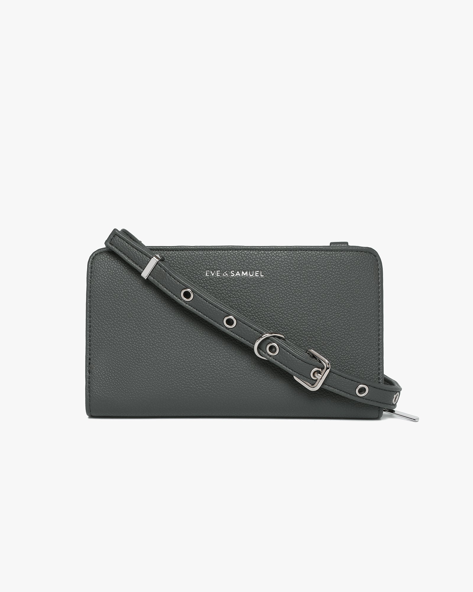 Anna Crossbody Wallet - Dark Gray