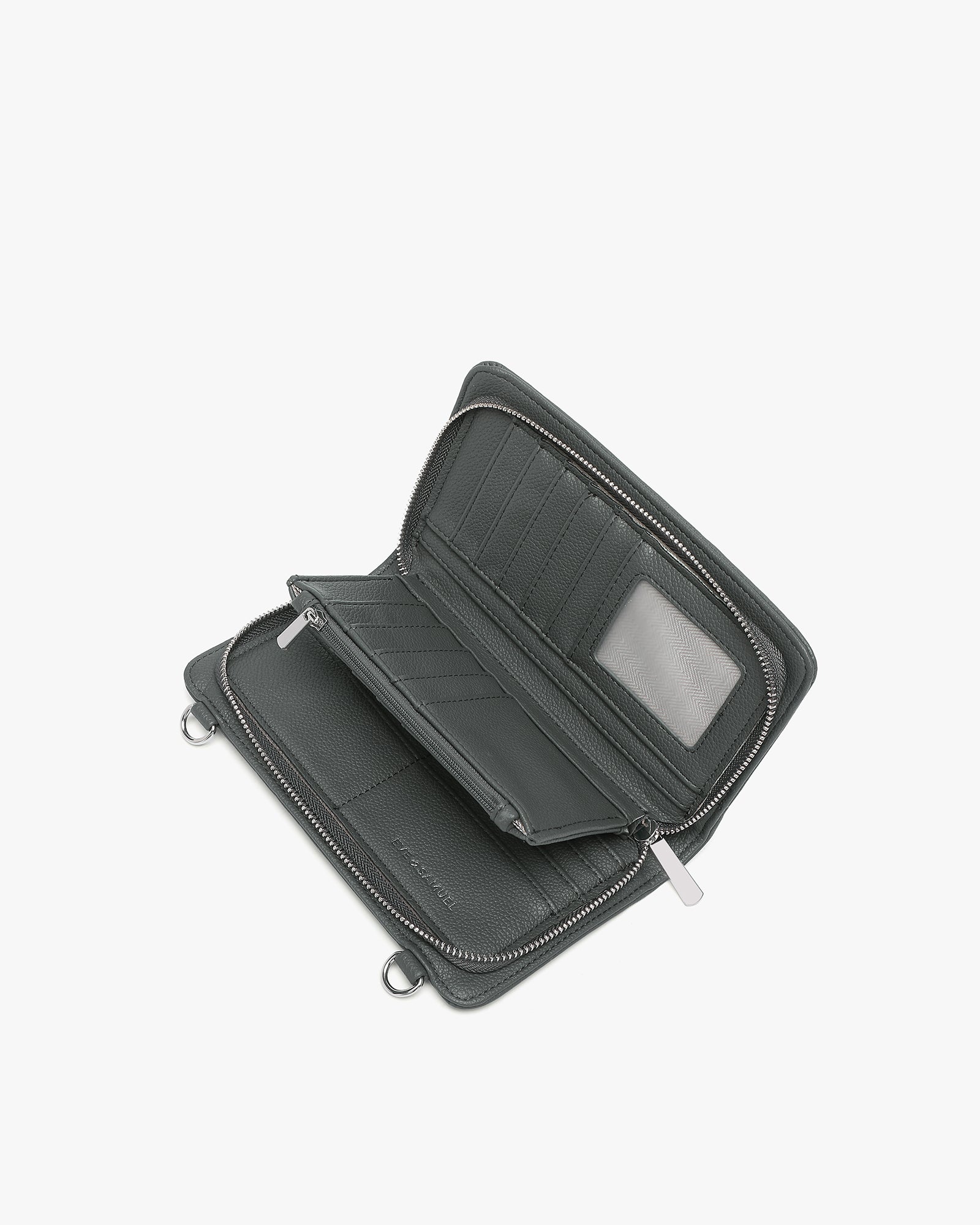 Anna Crossbody Wallet - Dark Gray