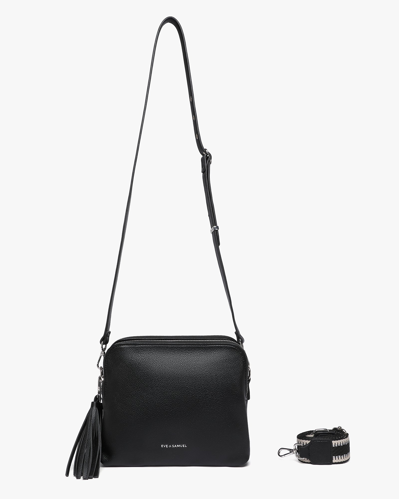 Clara Timeless Crossbody - Black Silver