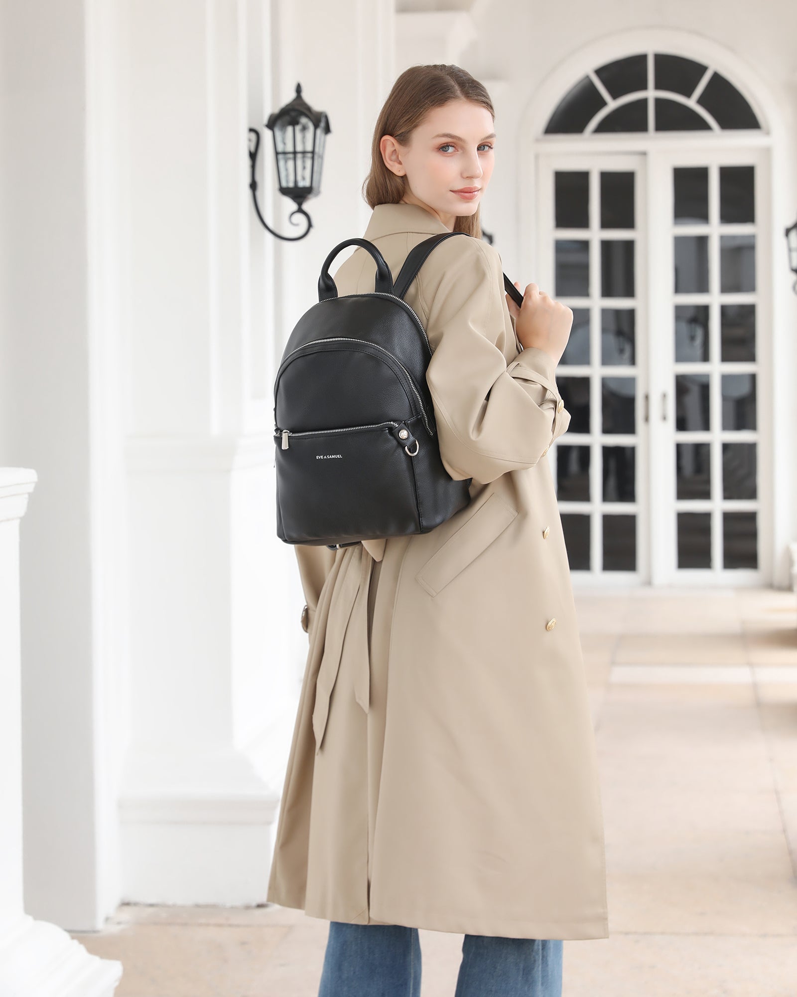 Diana Convertible Backpack - Polished Black