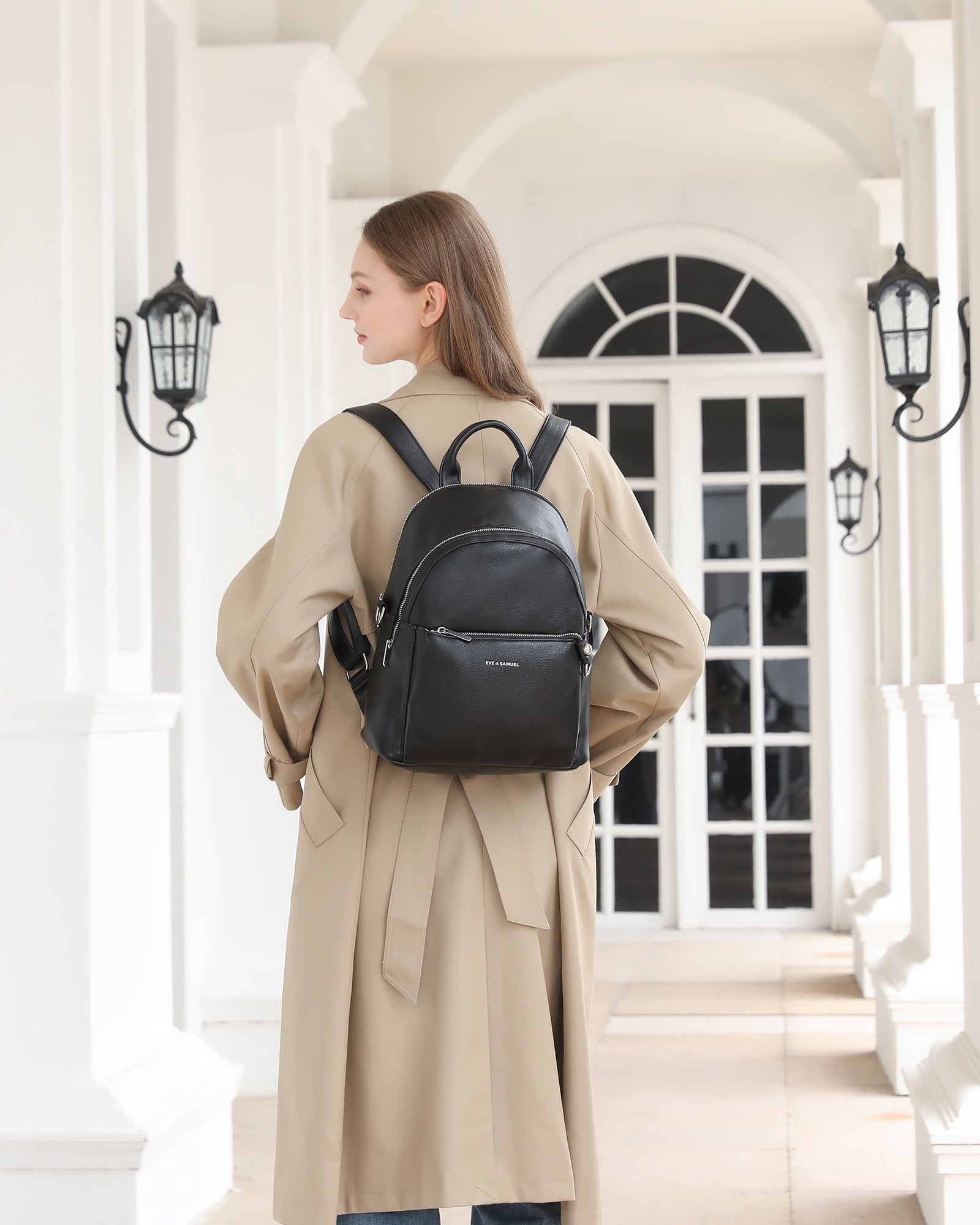 Diana Convertible Backpack - Polished Black