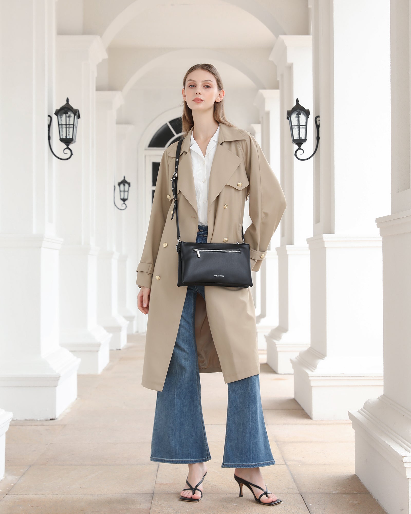 Helena Iconic Crossbody - White
