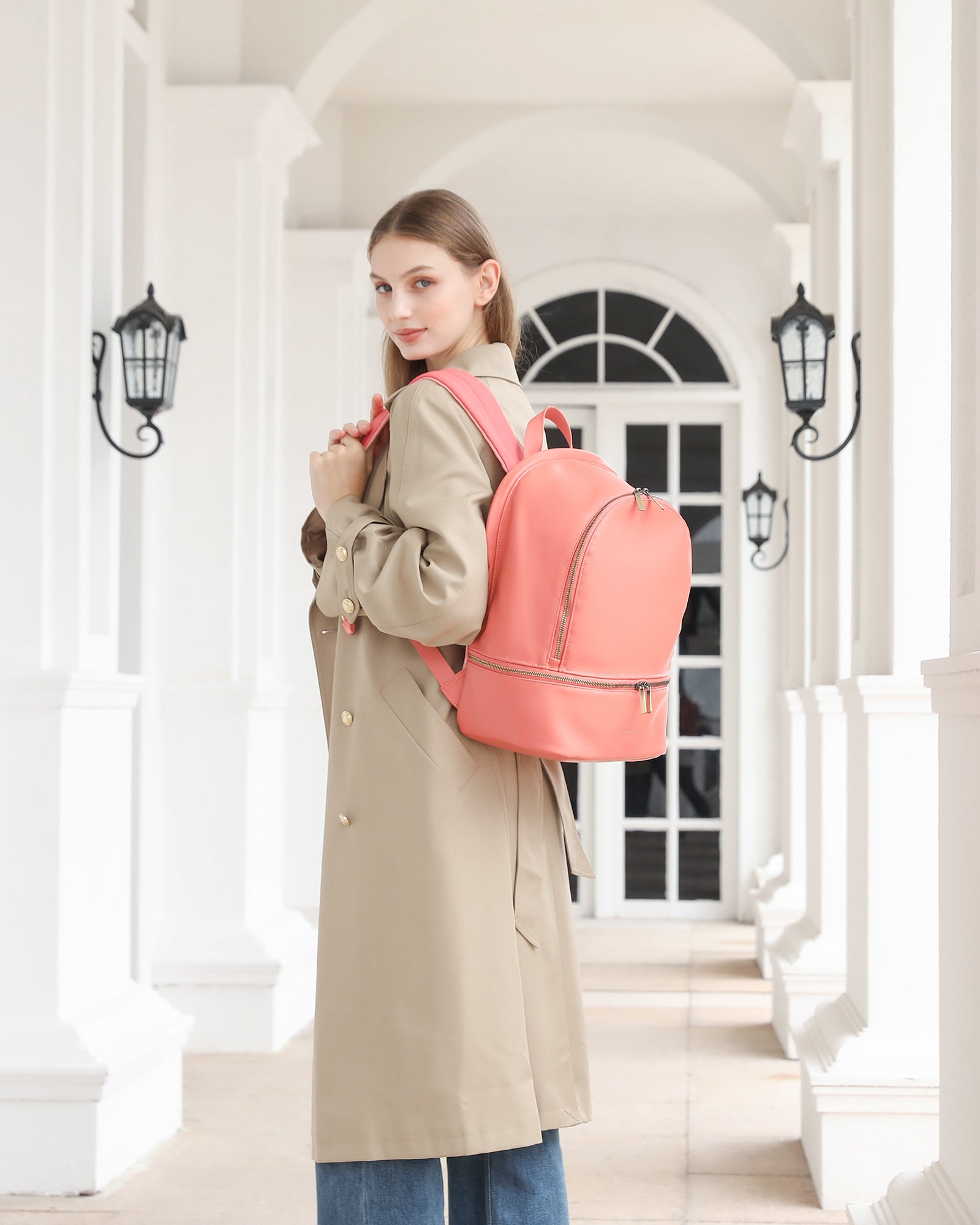 Natalie Multi-Functional Laptop Backpack - Fits up to 14" - Green