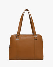 Victoria Iconic Laptop Tote - Fits up to 14" - Brown