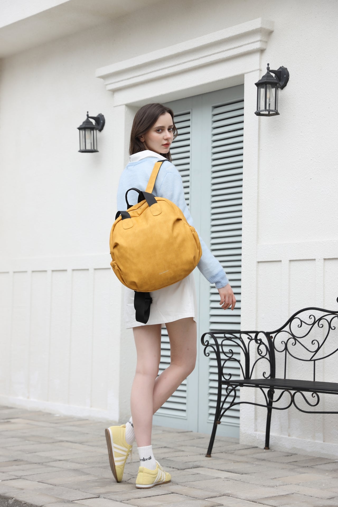 Ruby Multi-Functional Laptop Backpack - Fits up to 15.6" - Mustard Rustic
