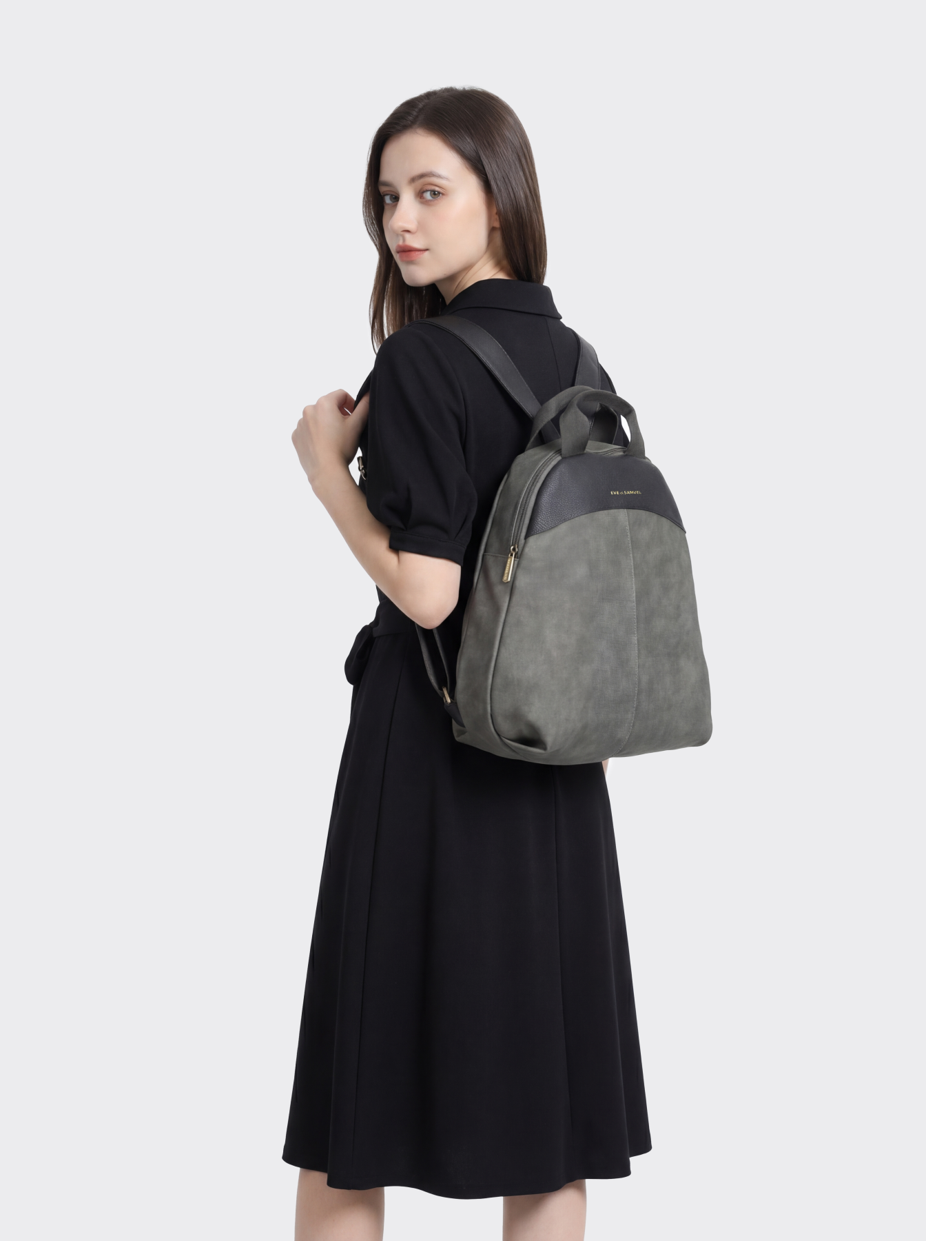 Grace Classic Laptop  Backpack - Fits up to 14" - Dark Gray Rustic