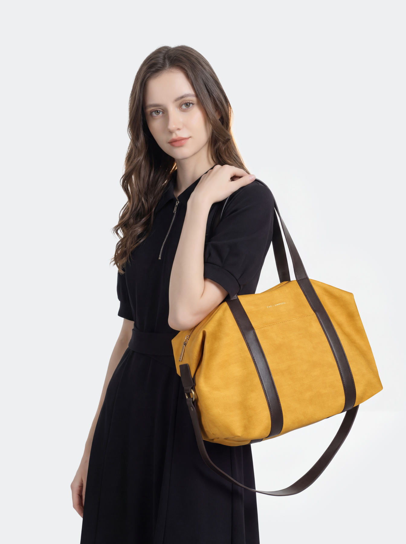 Nina Classic Laptop Tote - Fits up to 16" - Mustard Rustic