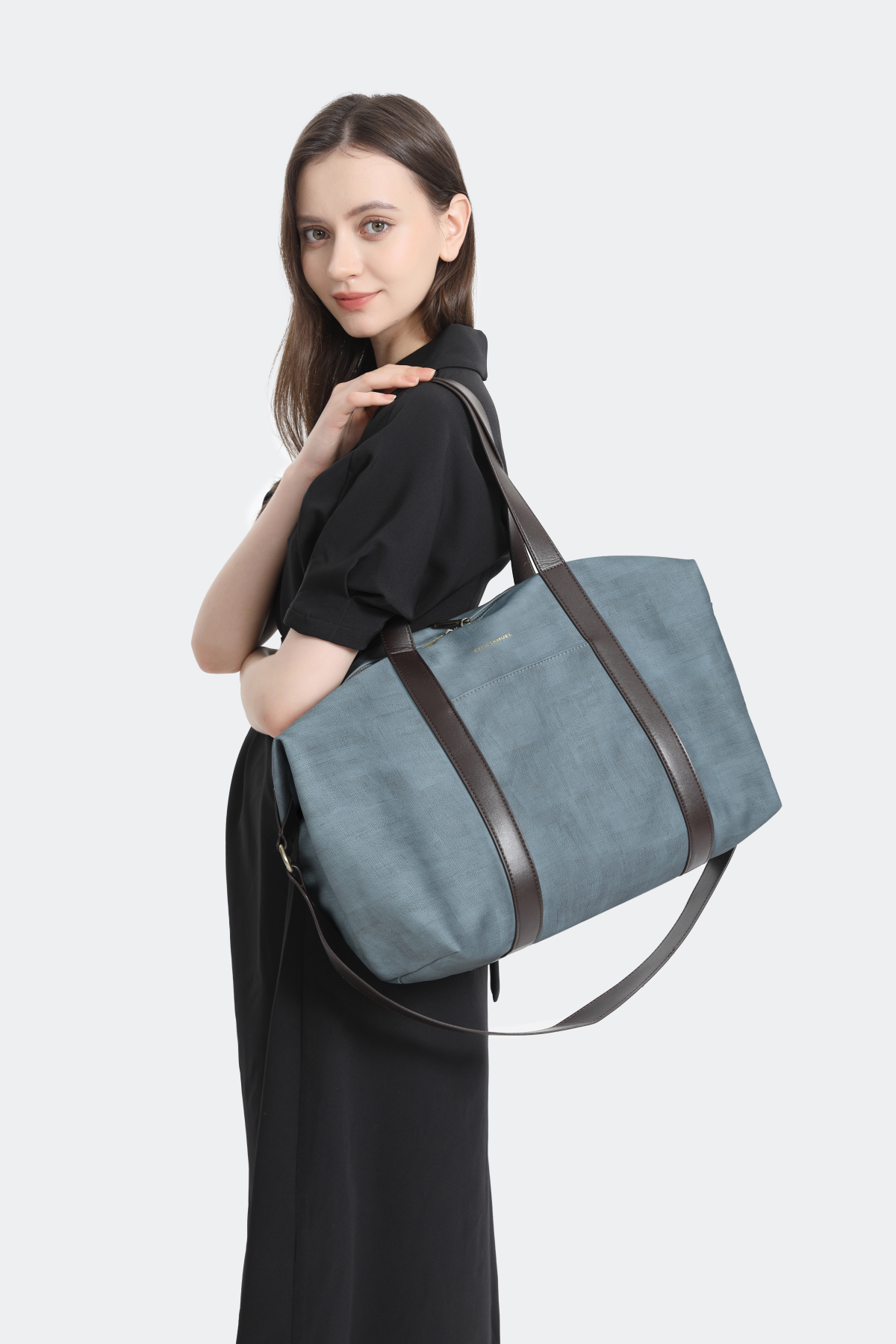 Nina Classic Laptop Tote - Fits up to 16" - Blue Rustic