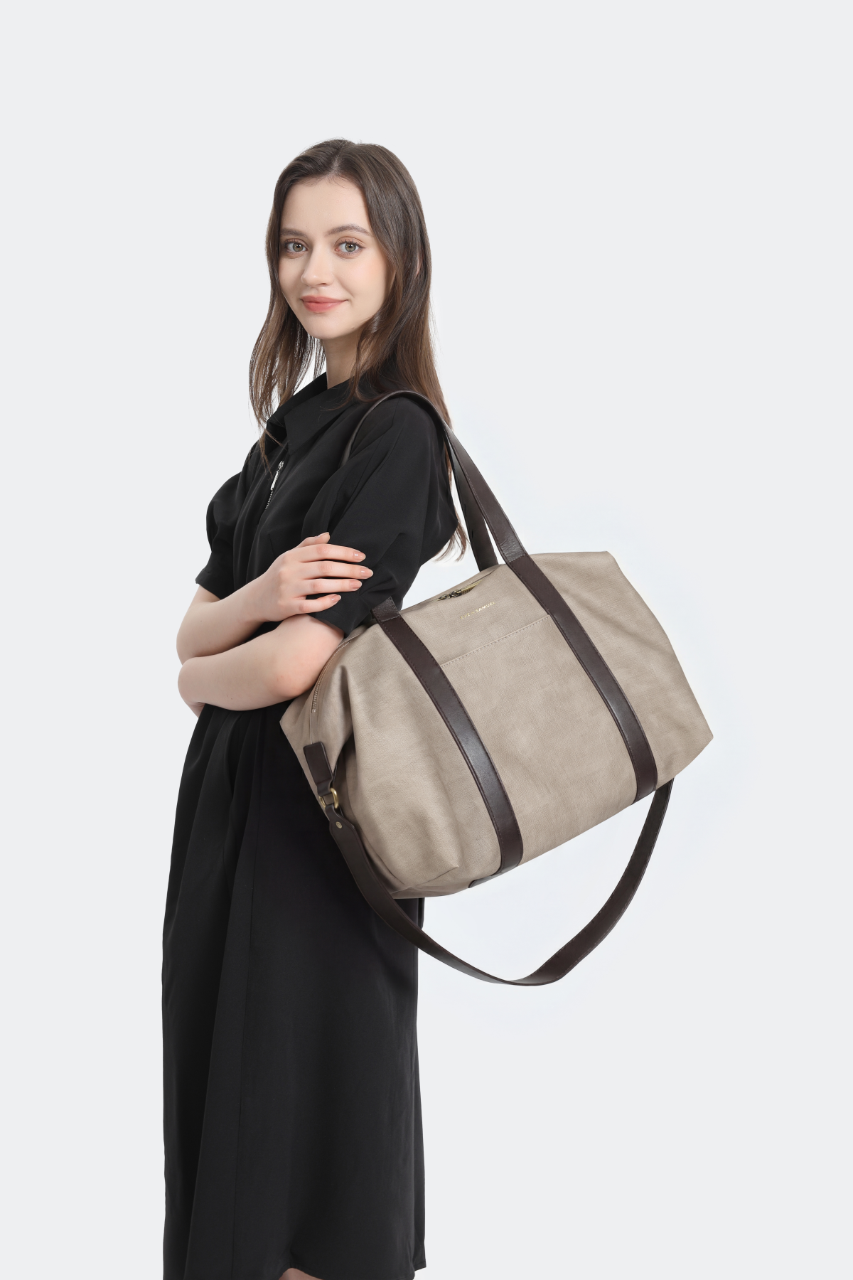 Nina Classic Laptop Tote - Fits up to 16" - Nude Rustic