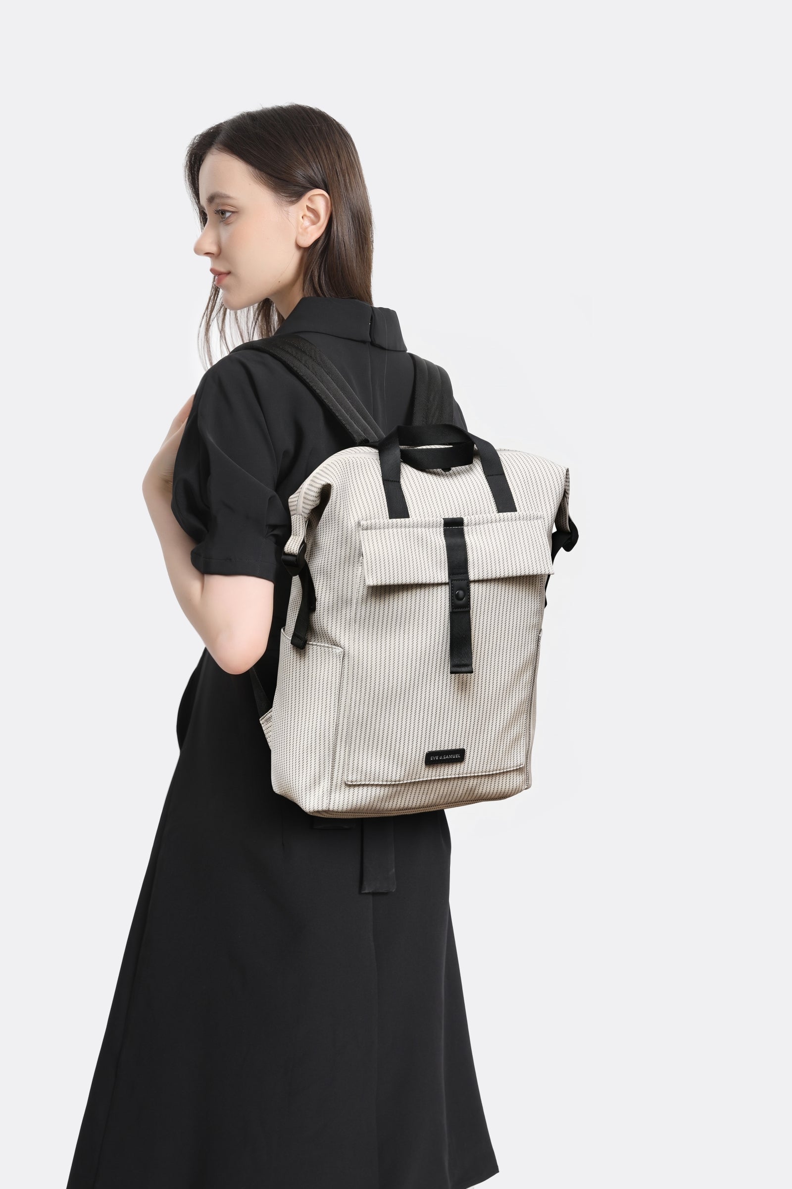 Karen Laptop Backpack - Fits up to 17.3" - Black Matrix